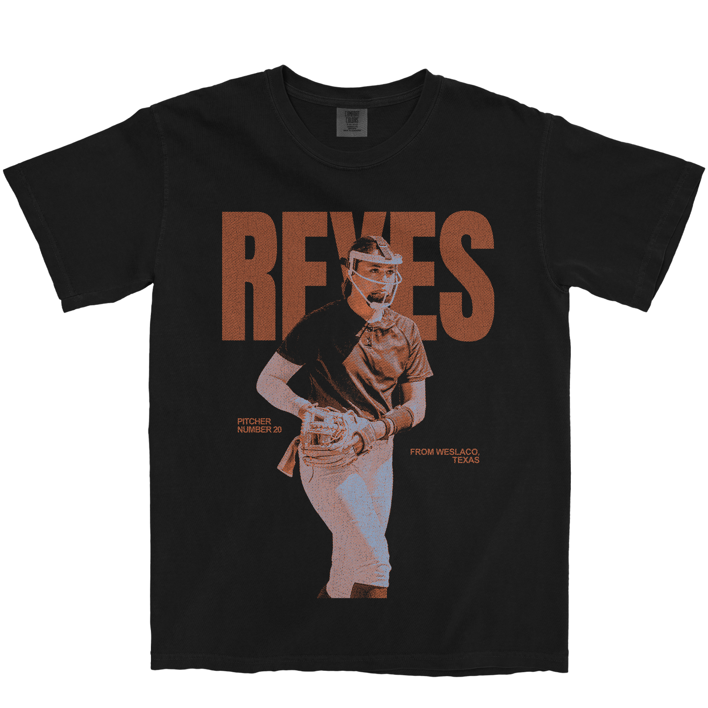 KATIA REYES VINTAGE BLACK TEE