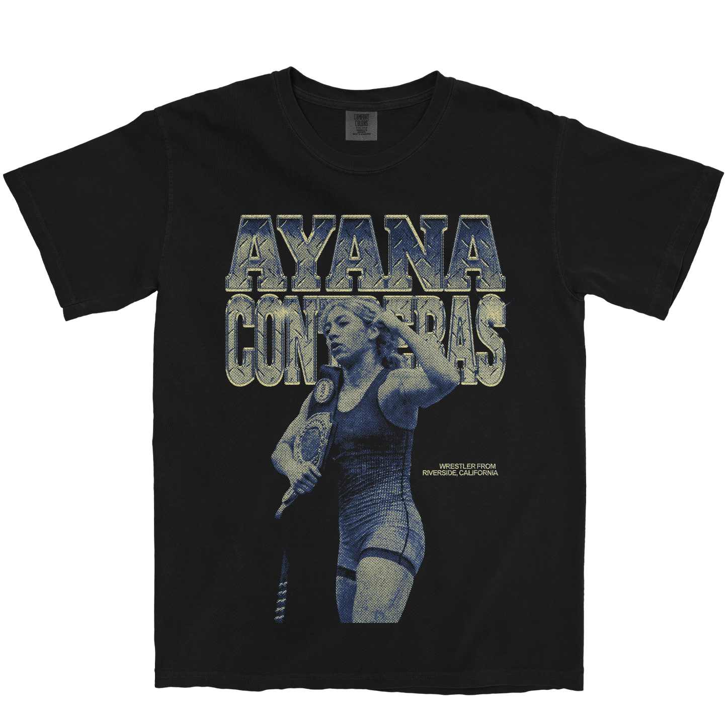AYANA CONTRERAS VINTAGE BLACK TEE