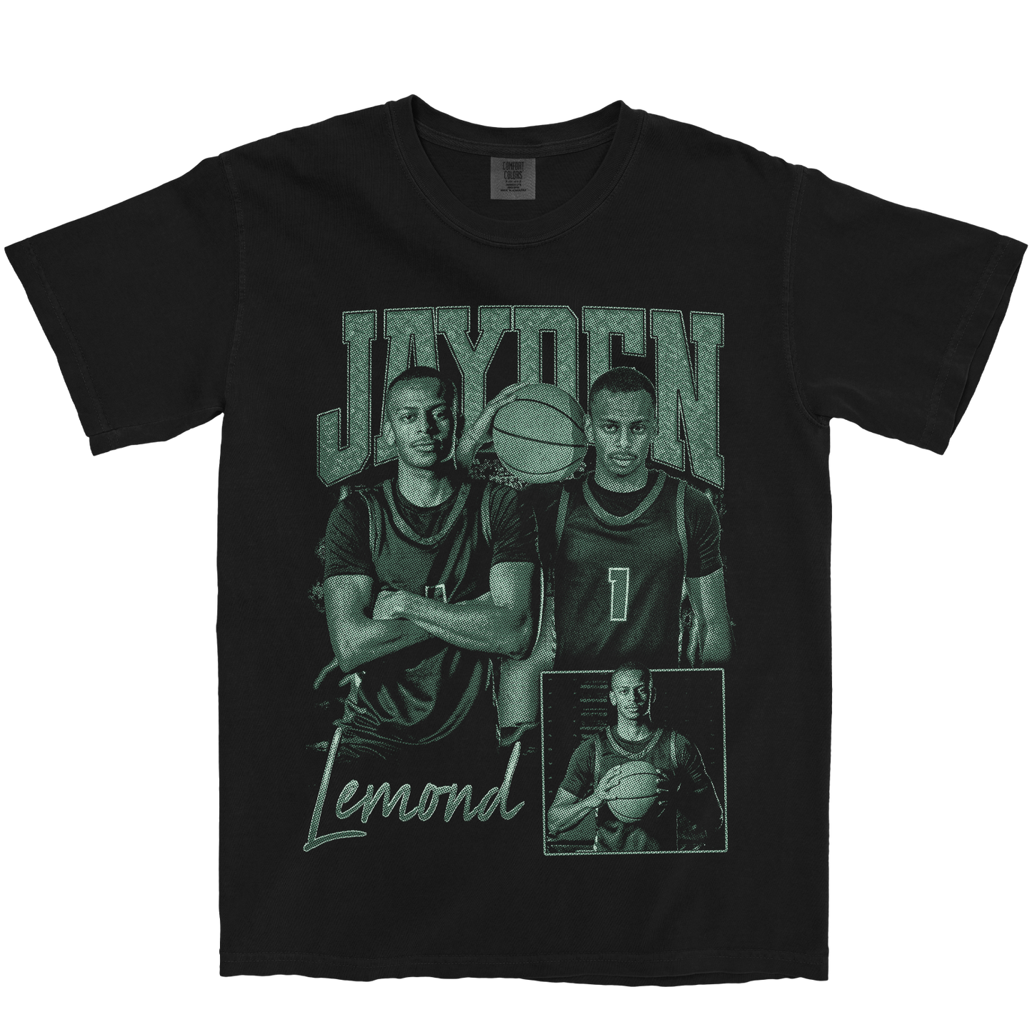 JAYDEN LEMOND GRAPHIC BLACK TEE