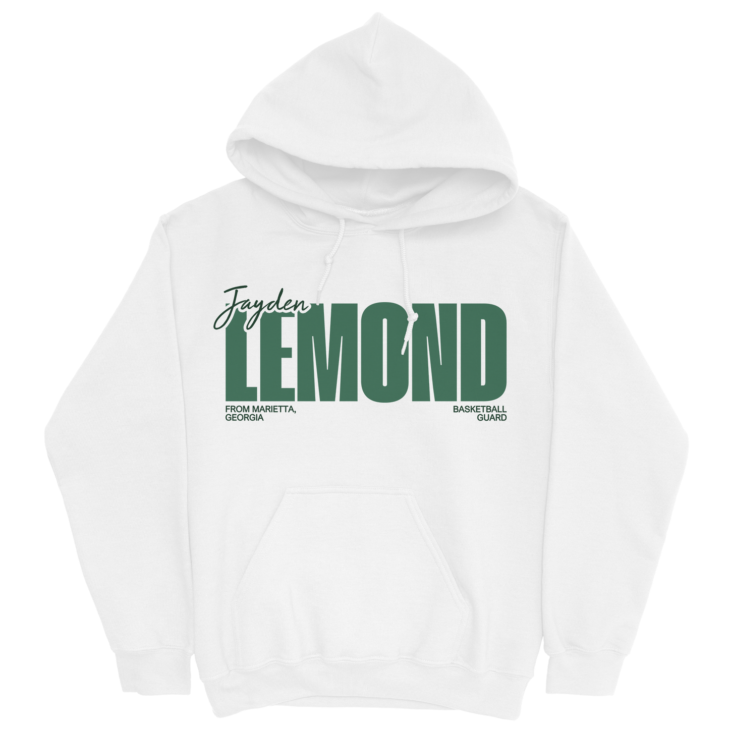 JAYDEN LEMOND CLASSIC WHITE HOODIE