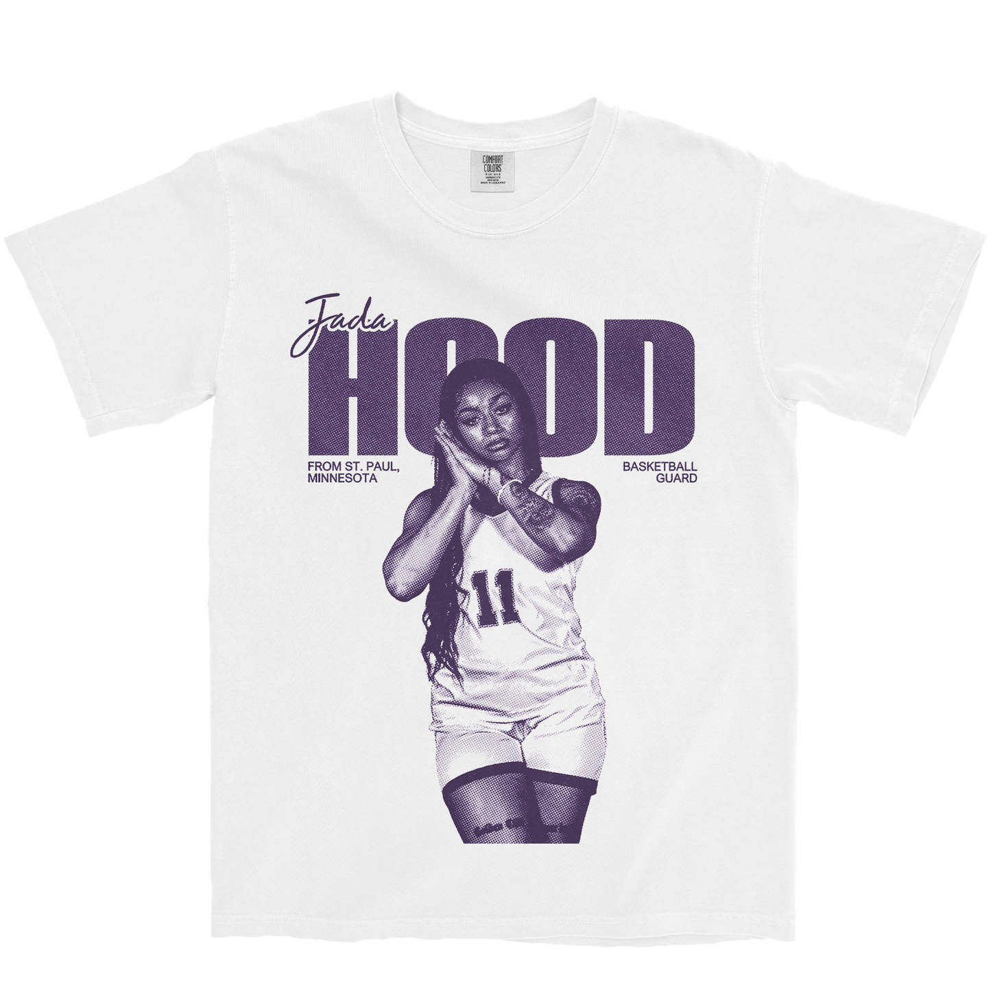 JADA HOOD VINTAGE WHITE TEE