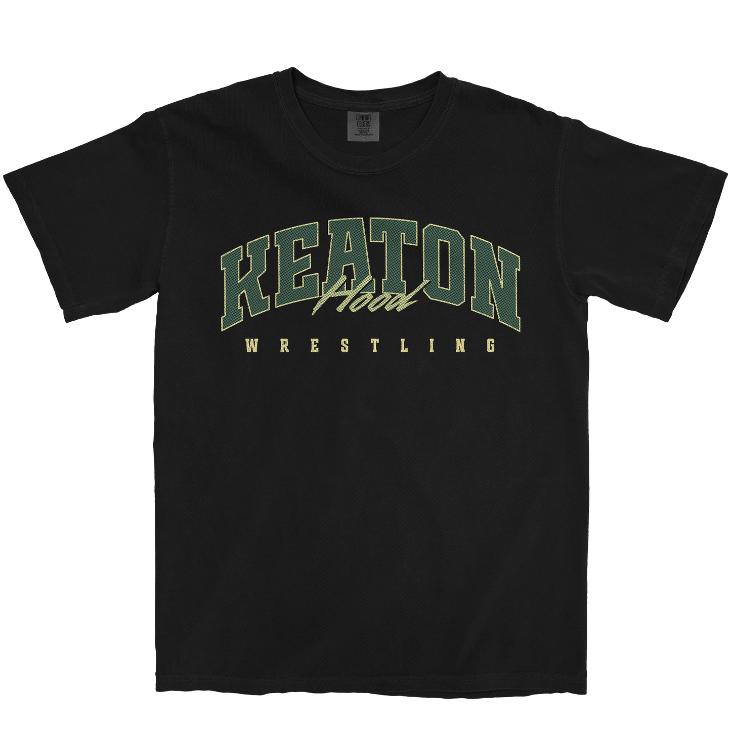 KEATON HOOD RETRO BLACK TEE
