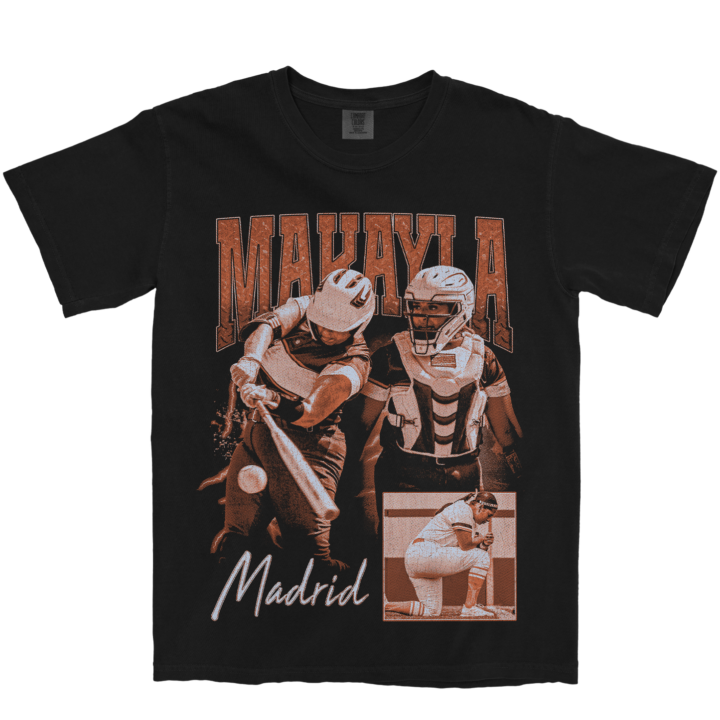 MAKAYLA MADRID GRAPHIC BLACK TEE