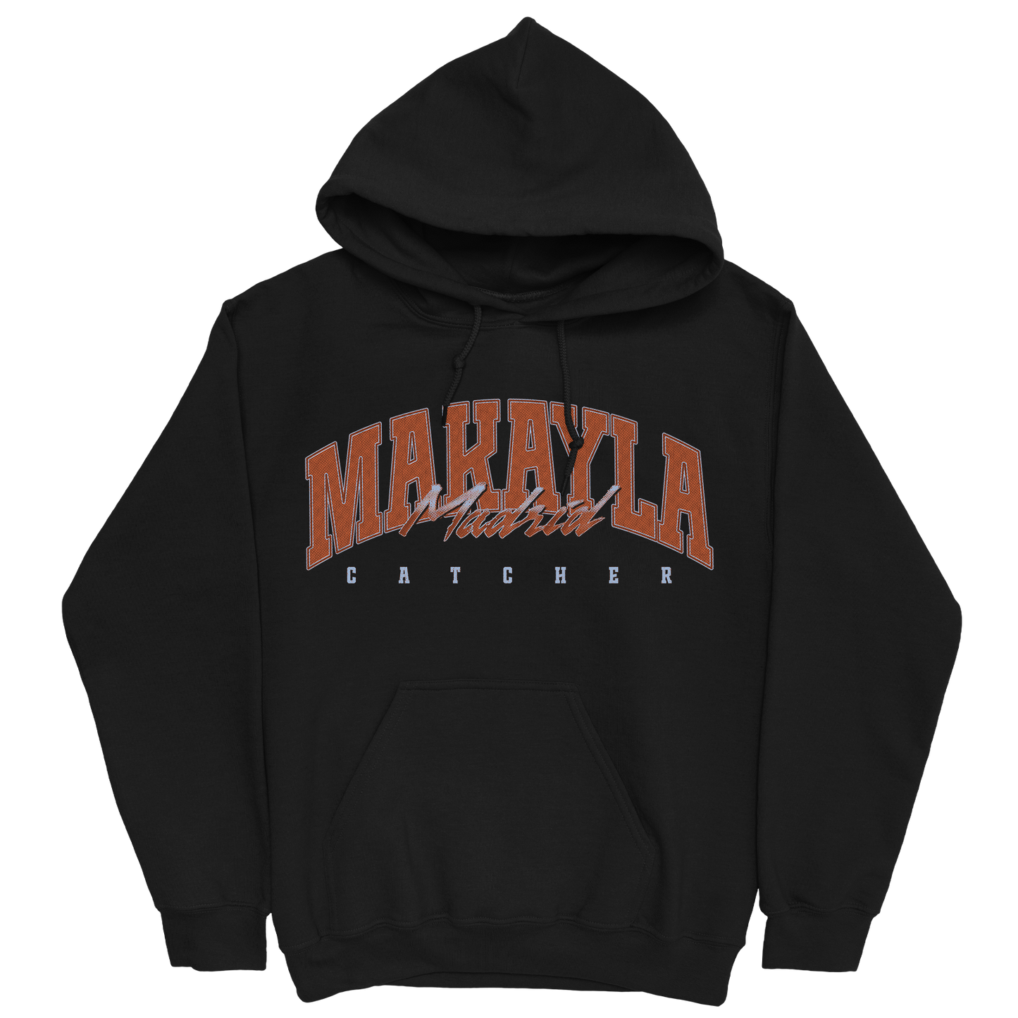 MAKAYLA MADRID RETRO BLACK HOODIE