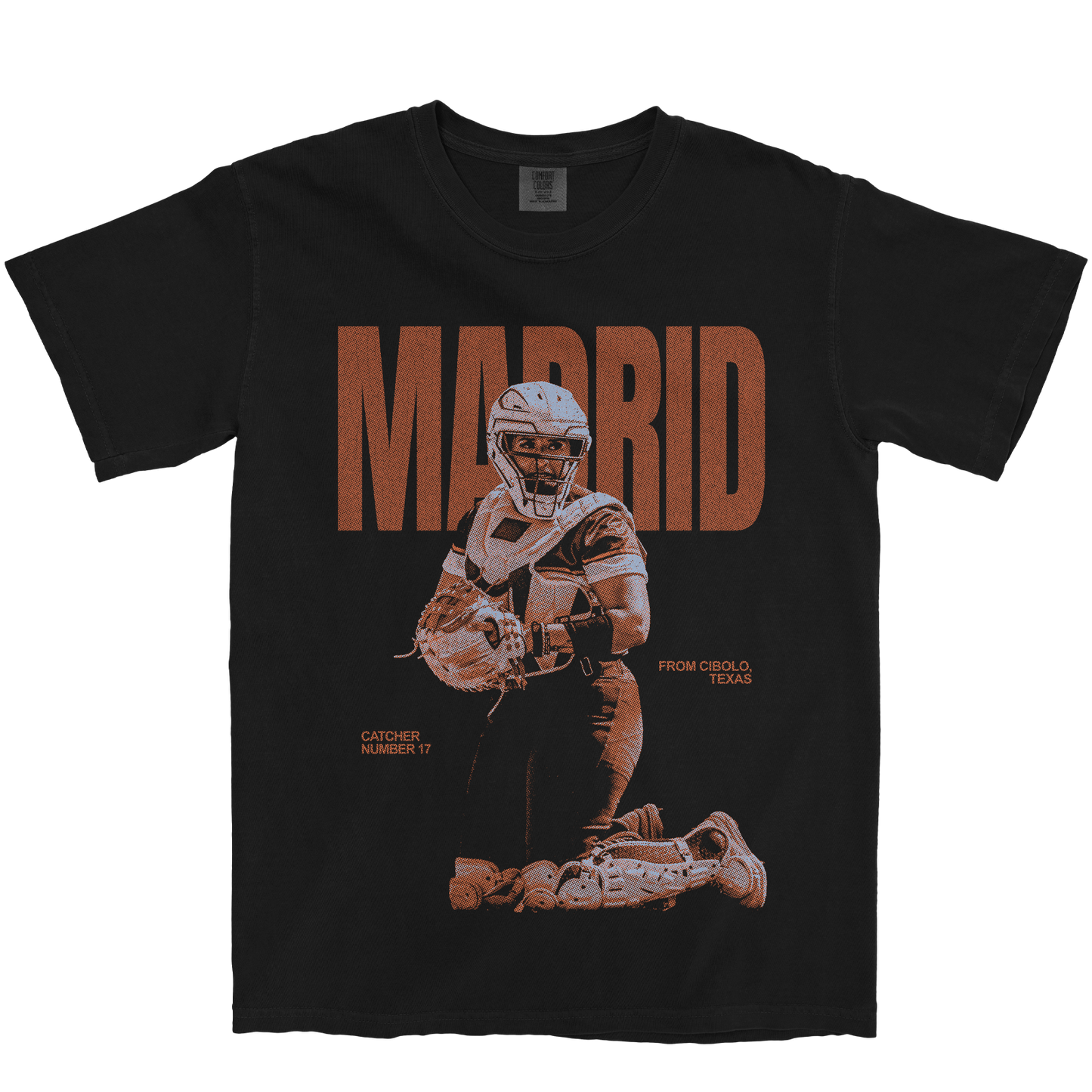 MAKAYLA MADRID VINTAGE BLACK TEE