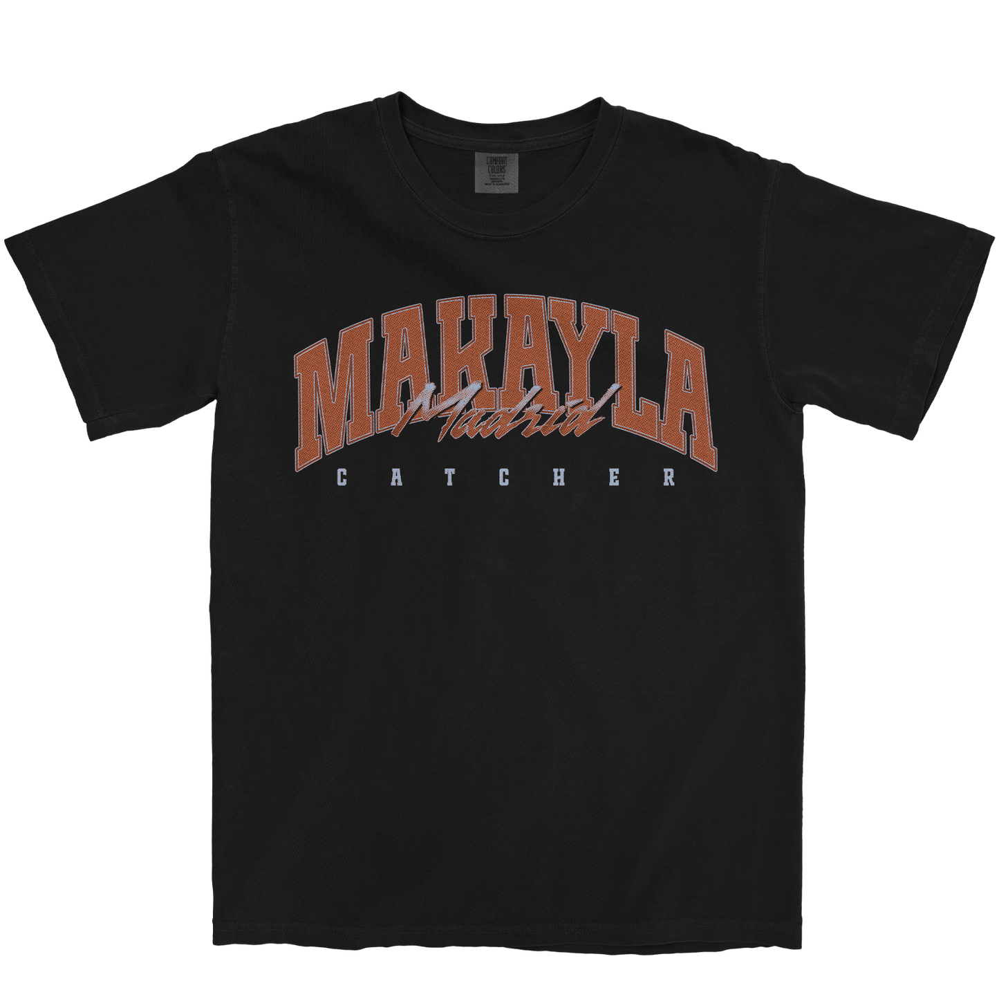 MAKAYLA MADRID RETRO BLACK TEE