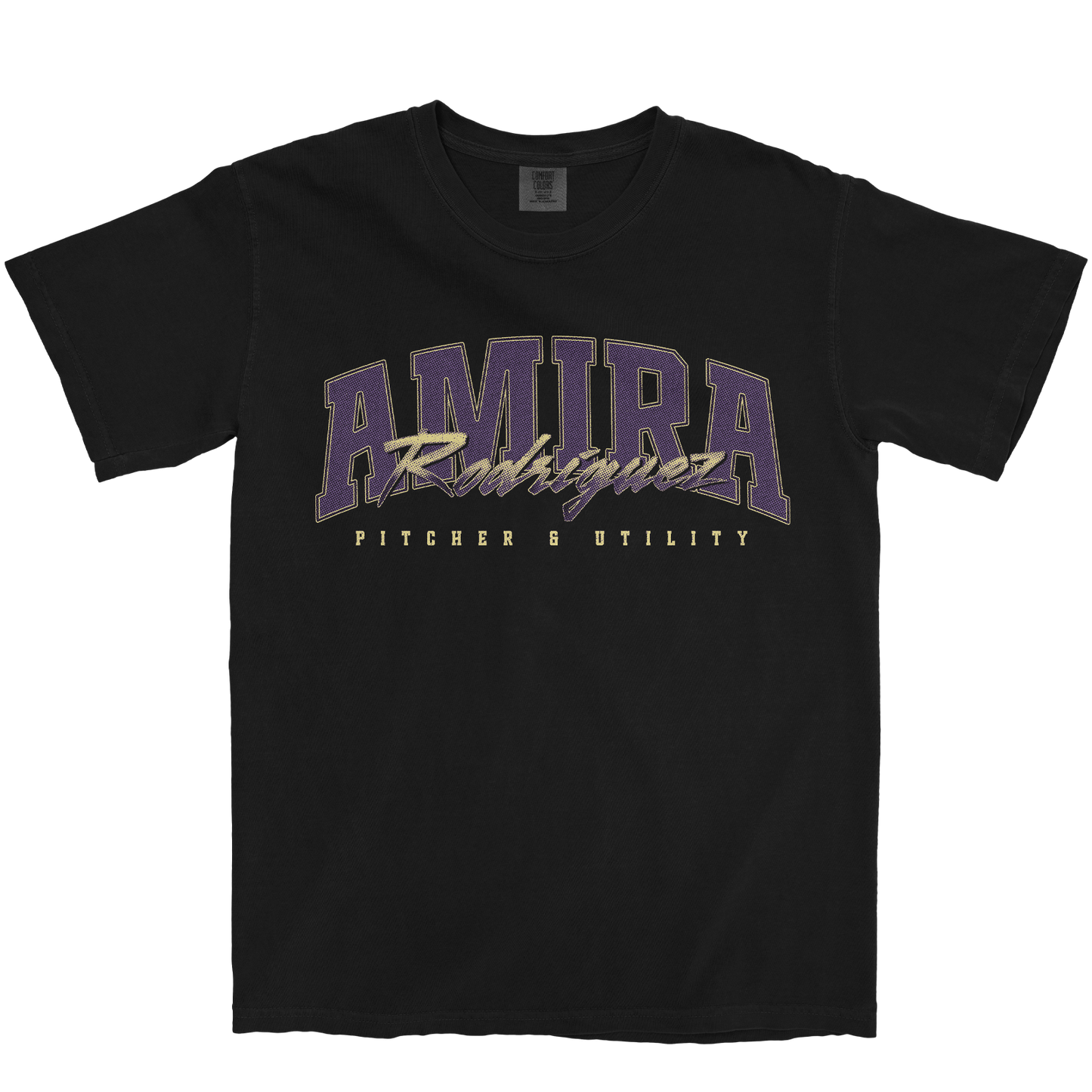 AMIRA RODRIGUEZ RETRO BLACK TEE