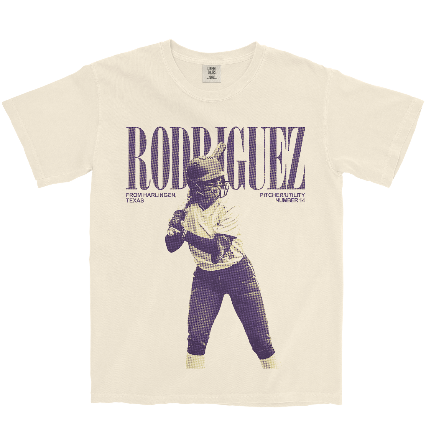 AMIRA RODRIGUEZ VINTAGE IVORY TEE