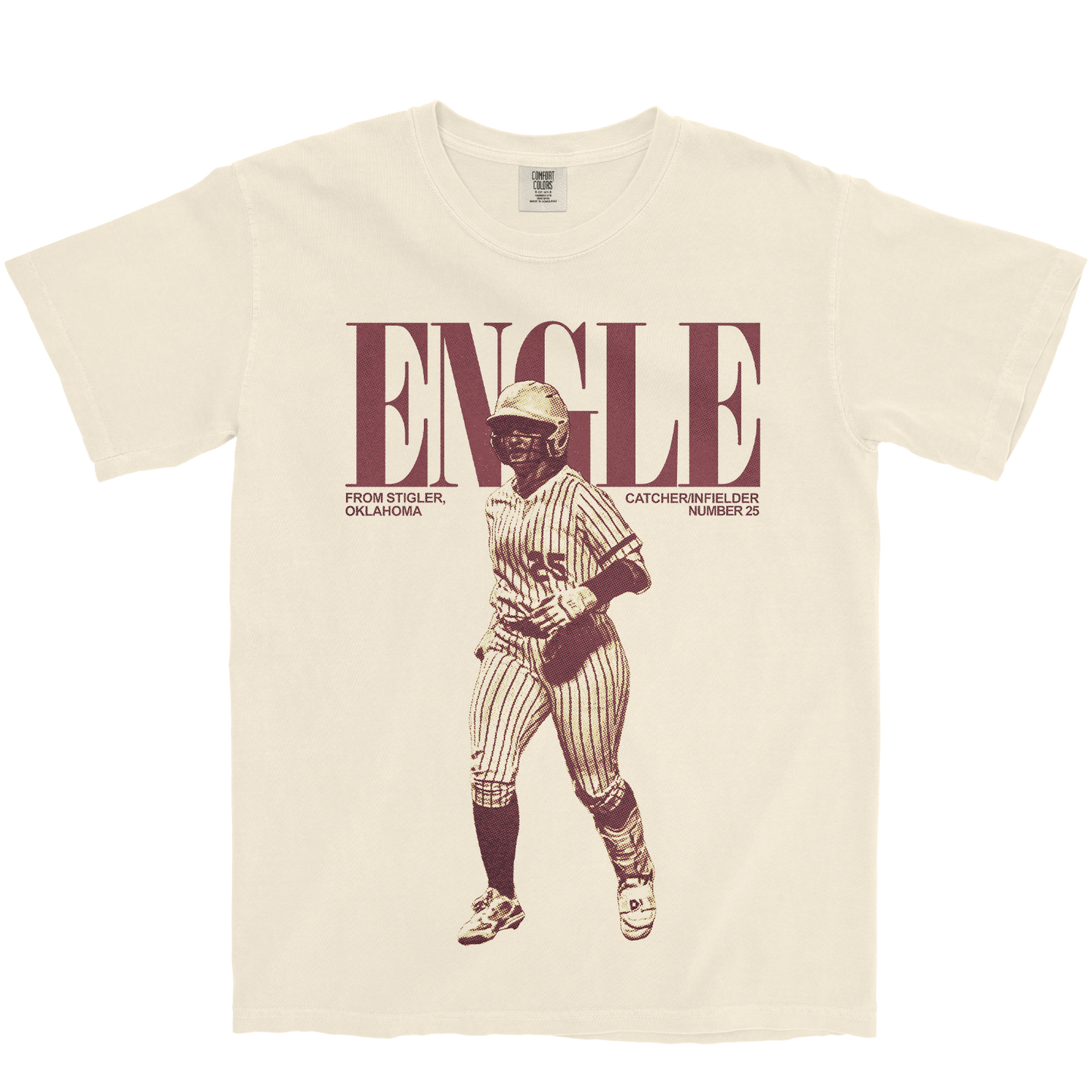 DALLY ENGLE VINTAGE IVORY TEE
