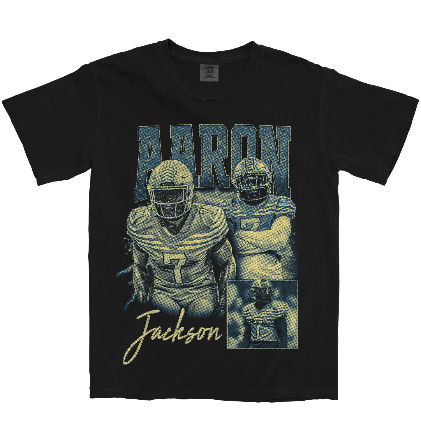 AARON JACKSON GRAPHIC BLACK TEE