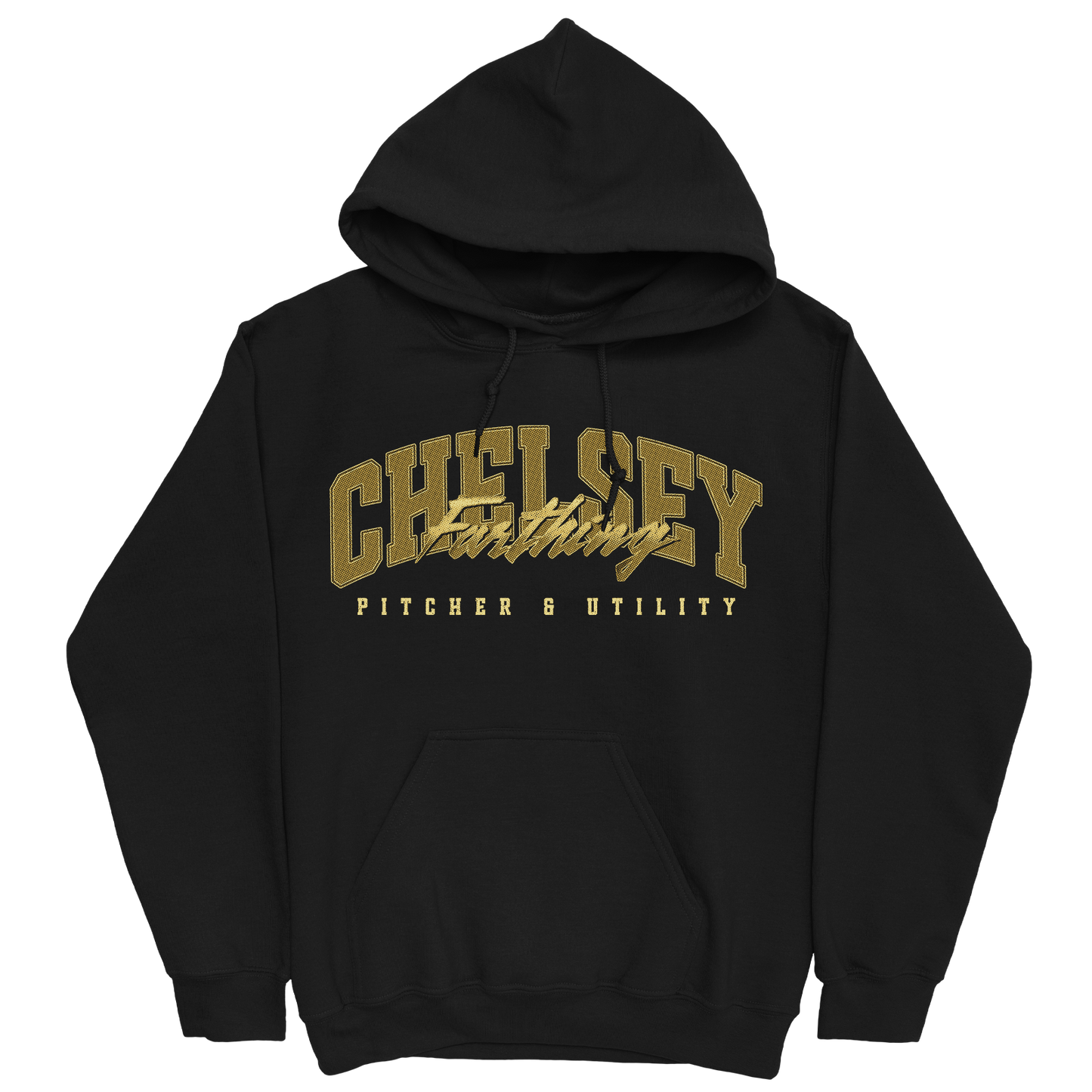 CHELSEY FARTHING RETRO BLACK HOODIE