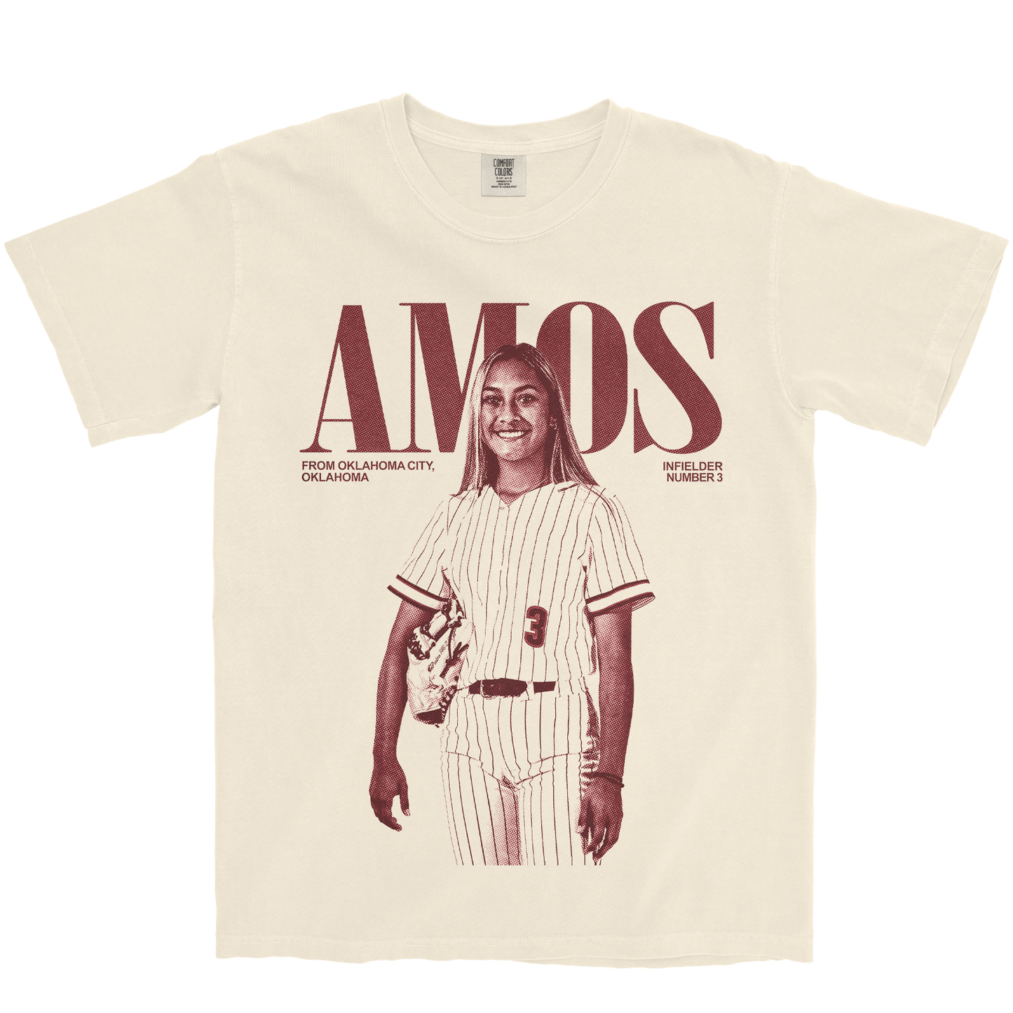 KALIE AMOS VINTAGE IVORY TEE