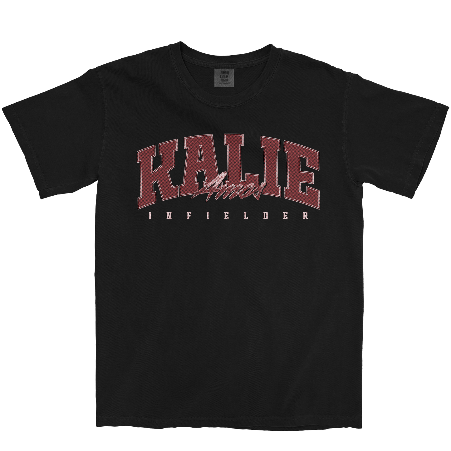 KALIE AMOS RETRO BLACK TEE