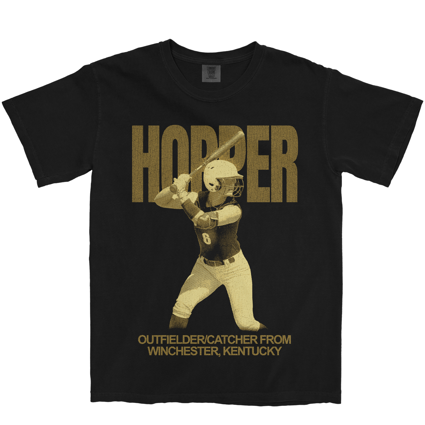 SARA HOPPER VINTAGE BLACK TEE