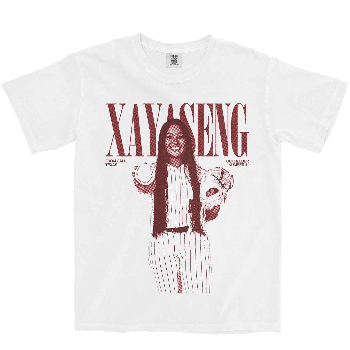 KALYN XAYASENG VINTAGE WHITE TEE