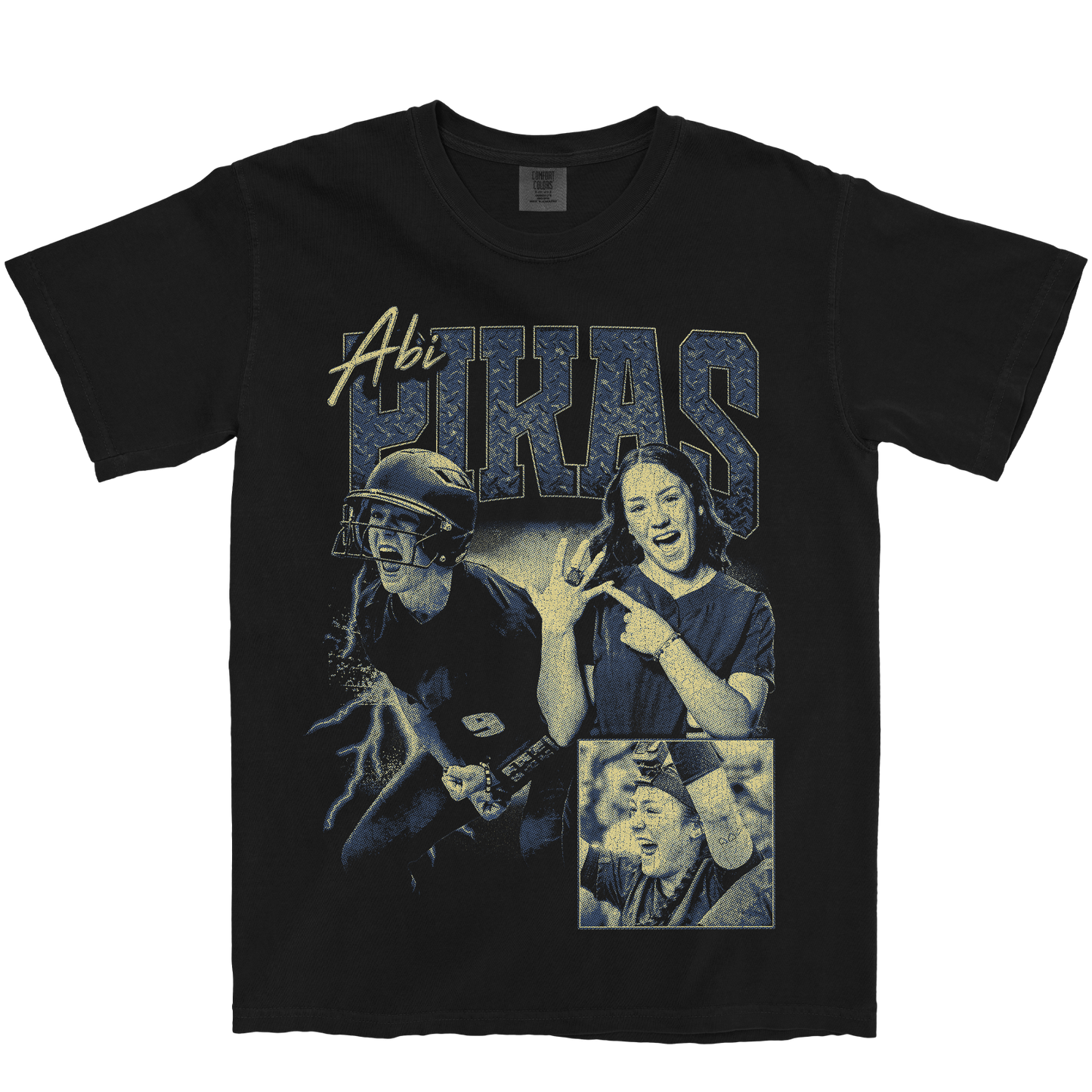 ABI PIKAS GRAPHIC BLACK TEE