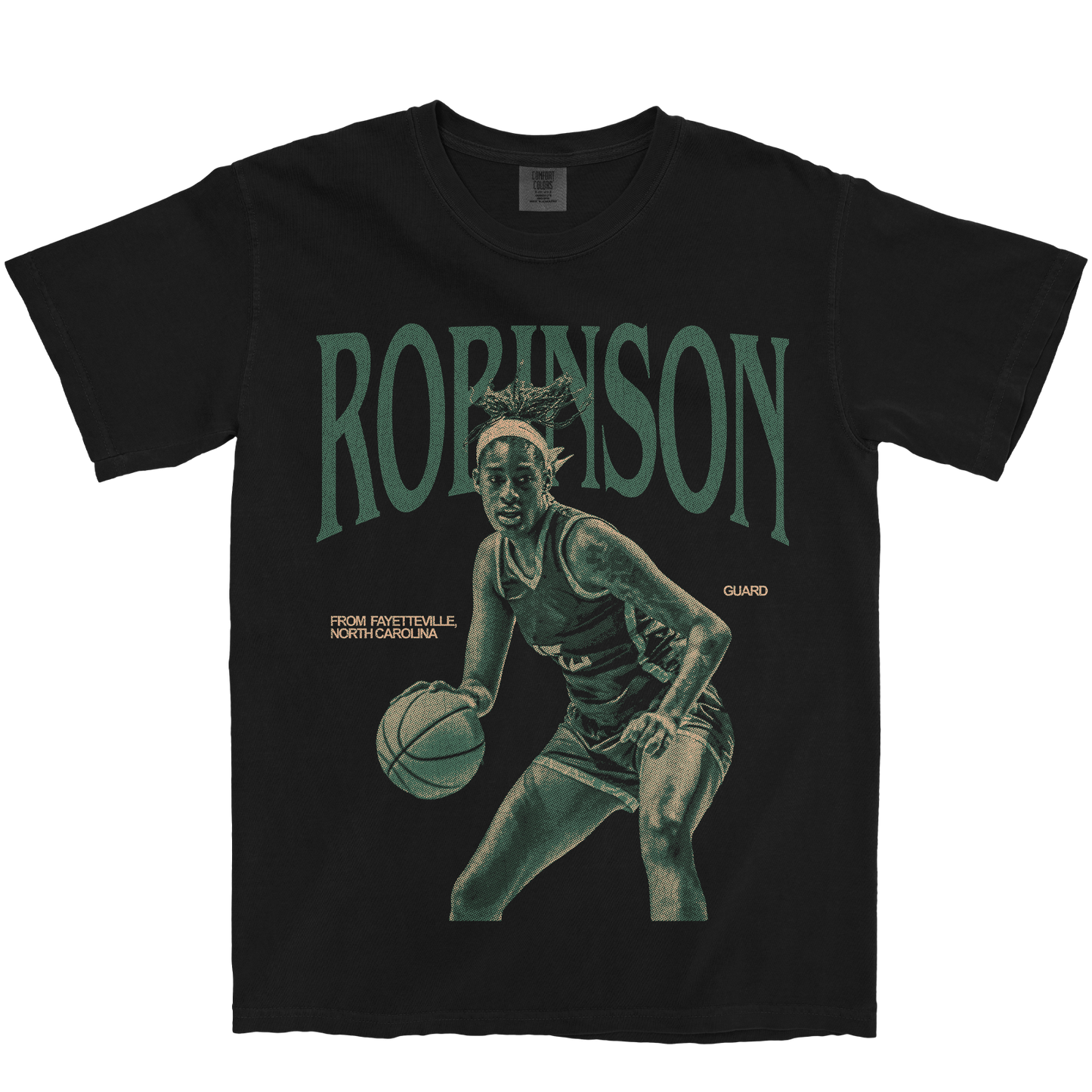 ZANARIA ROBINSON VINTAGE BLACK TEE