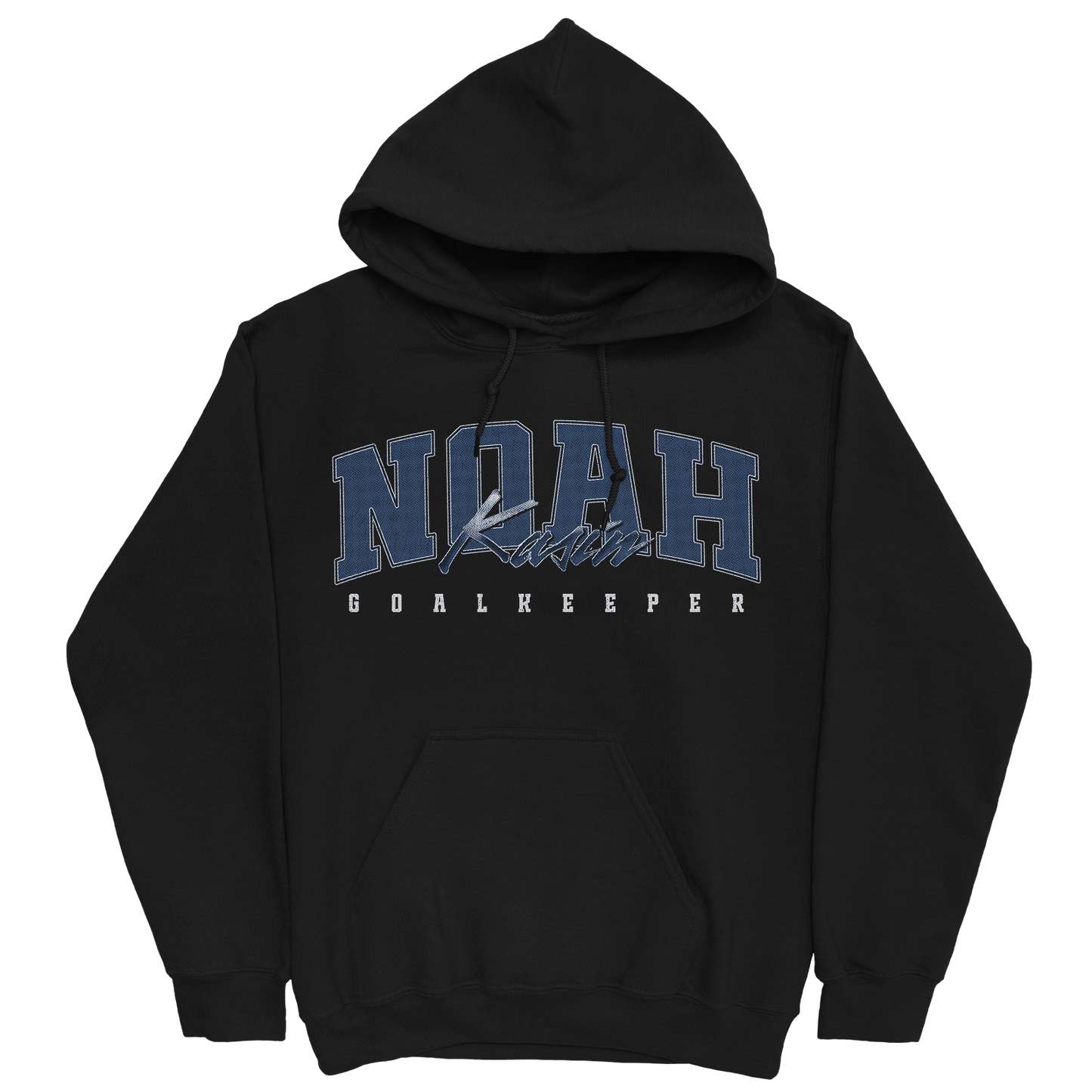NOAH KASIN RETRO BLACK HOODIE