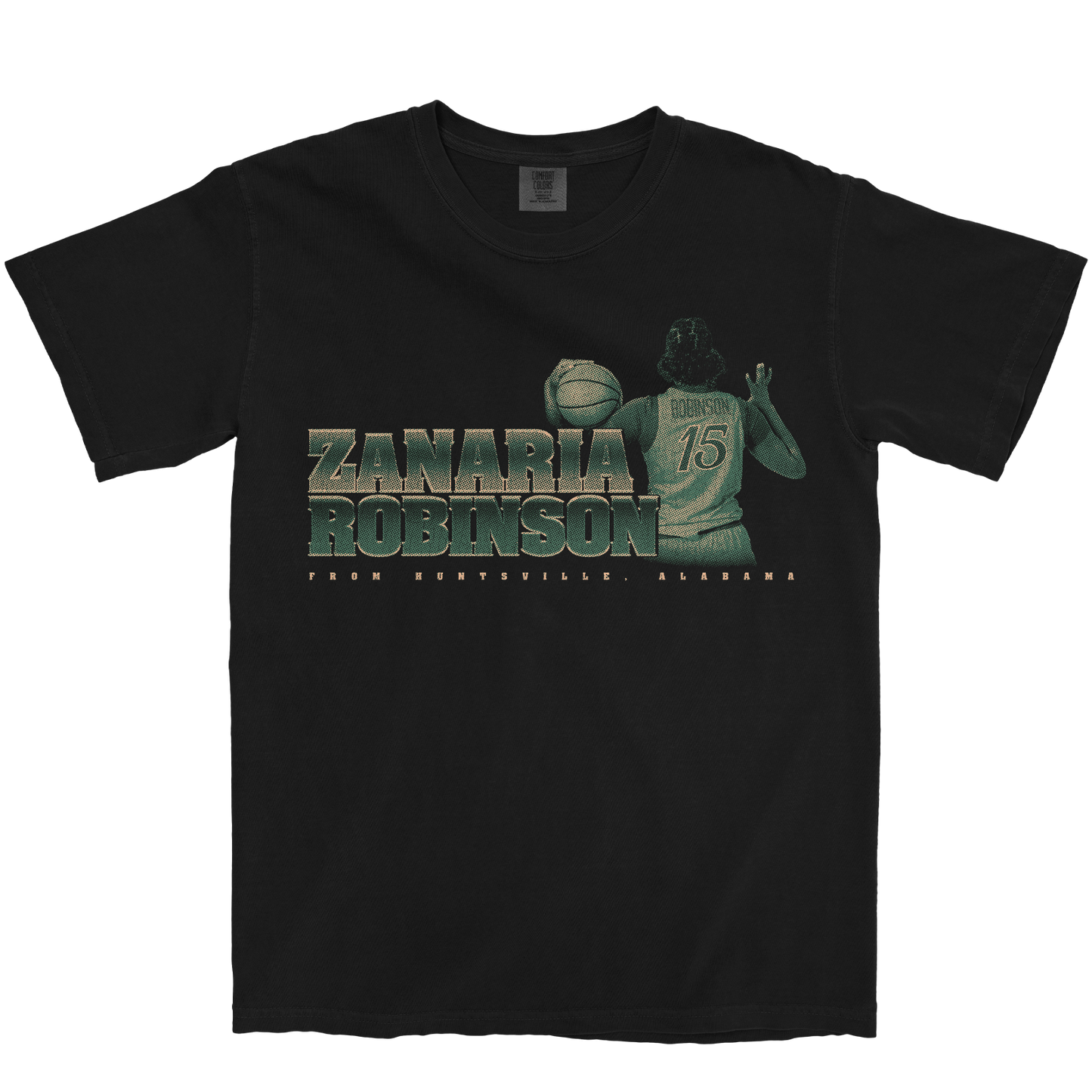 ZANARIA ROBINSON RETRO BLACK TEE