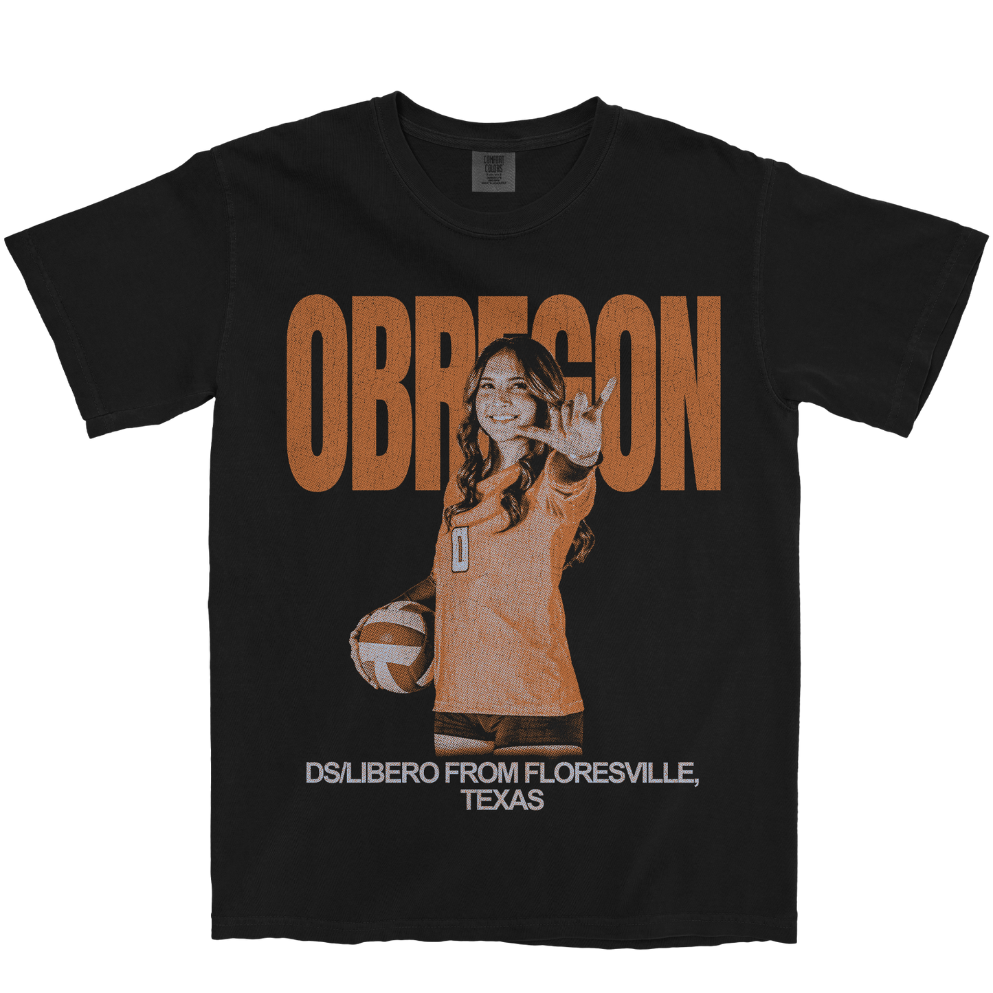GIADA OBREGON VINTAGE BLACK TEE
