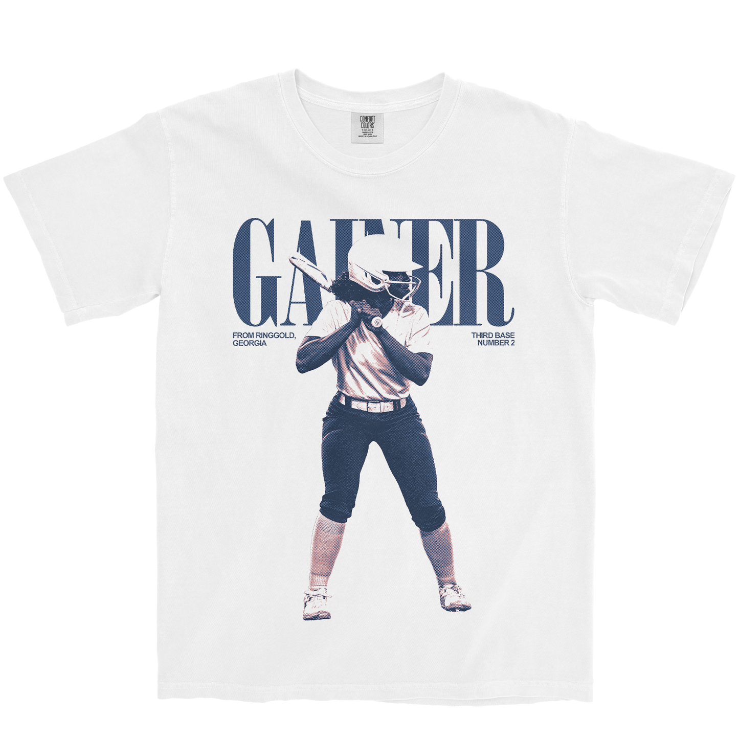 JADE GAINER VINTAGE WHITE TEE