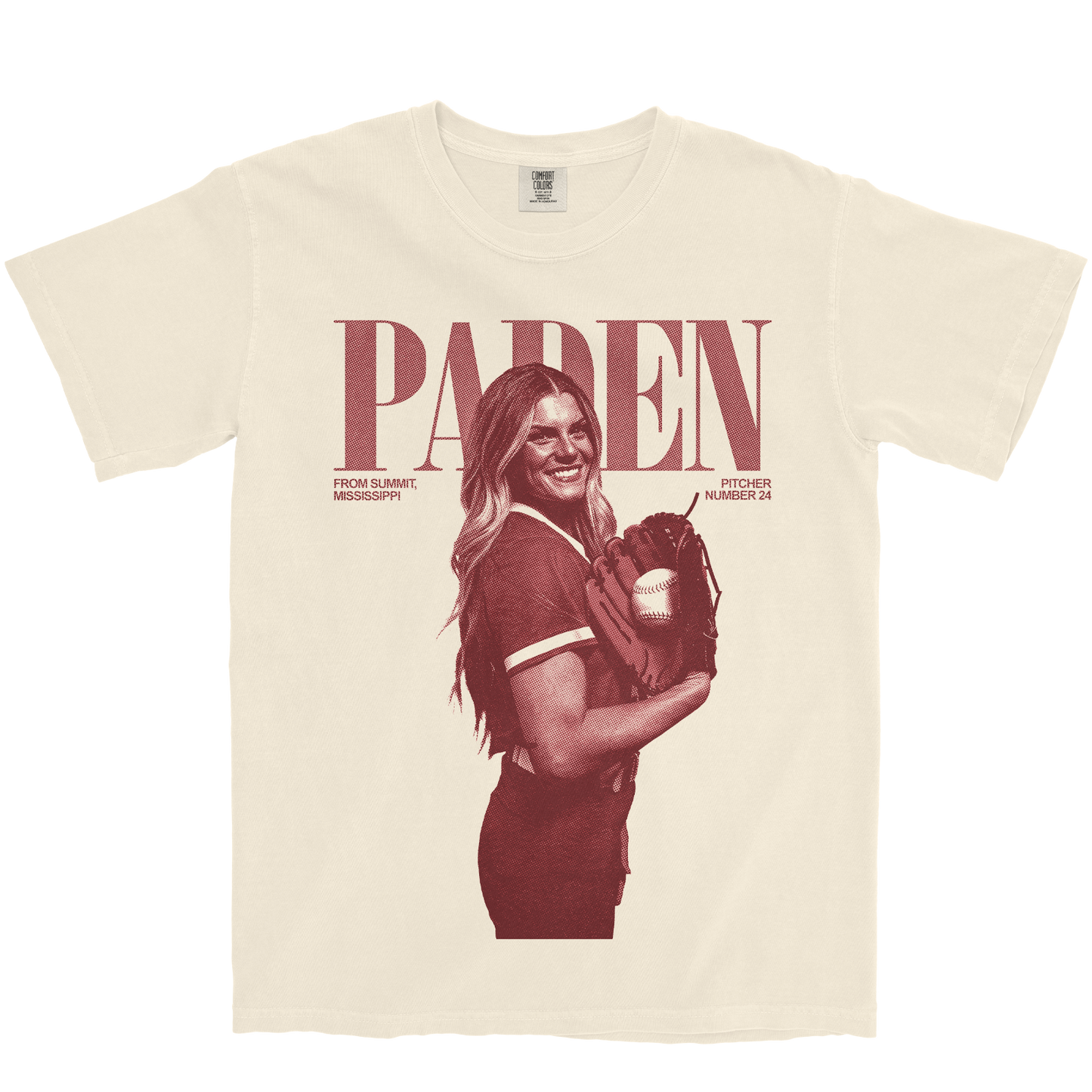 AVERI PADEN VINTAGE IVORY TEE