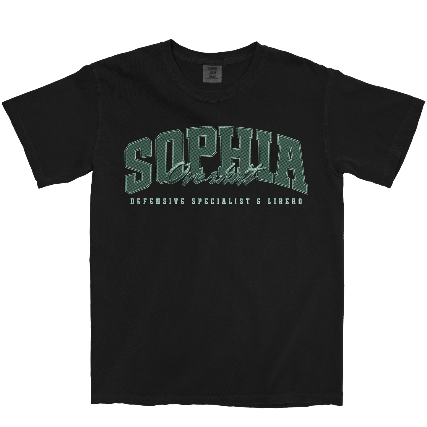 SOPHIA OVERHOLT RETRO BLACK TEE