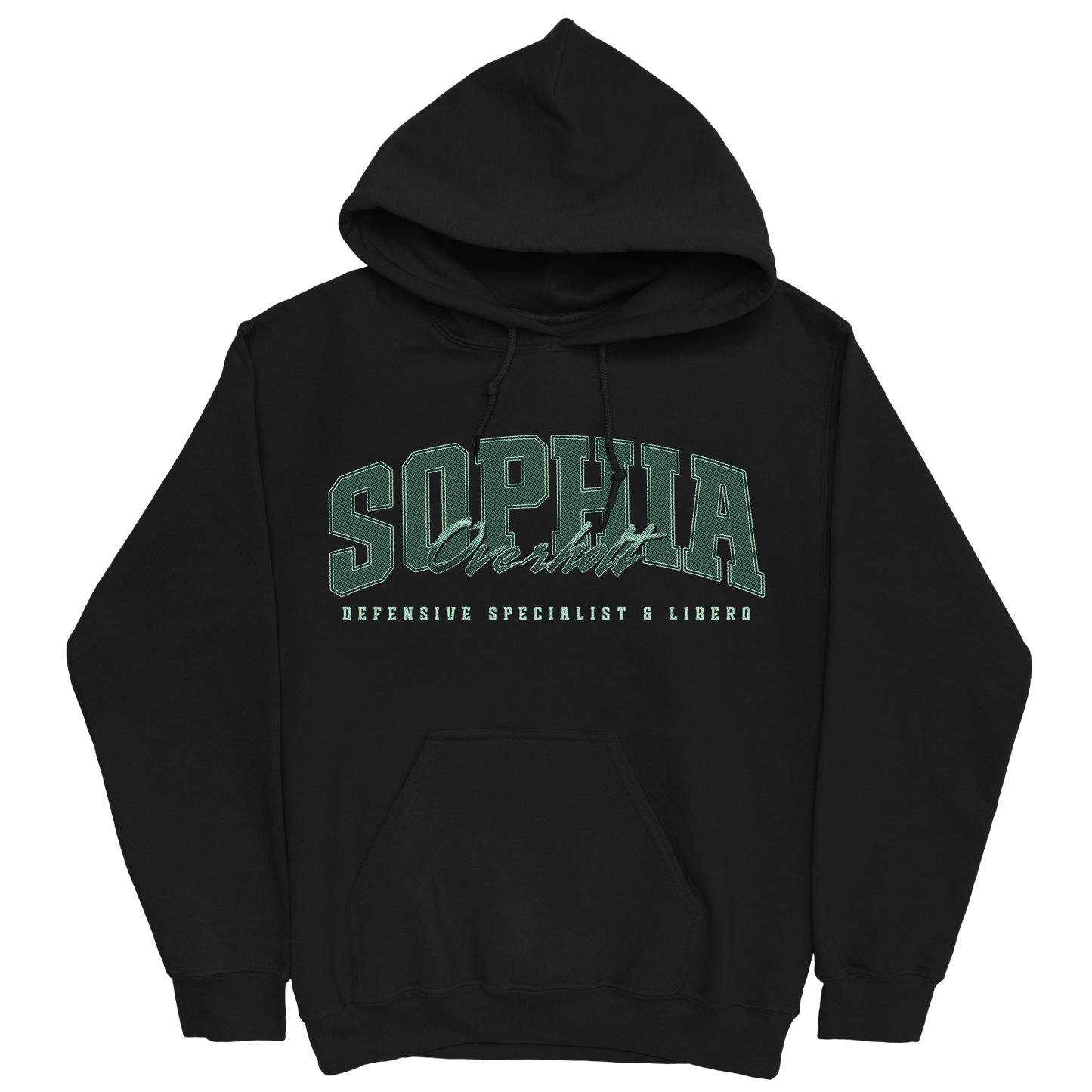 SOPHIA OVERHOLT RETRO BLACK HOODIE
