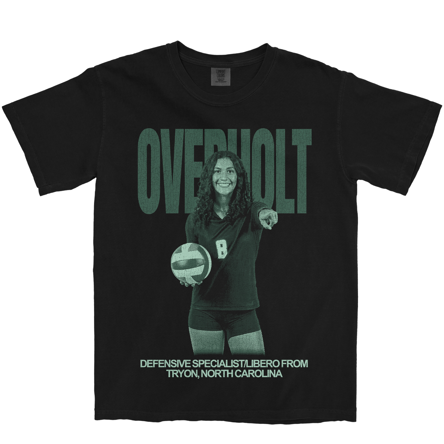 SOPHIA OVERHOLT VINTAGE BLACK TEE