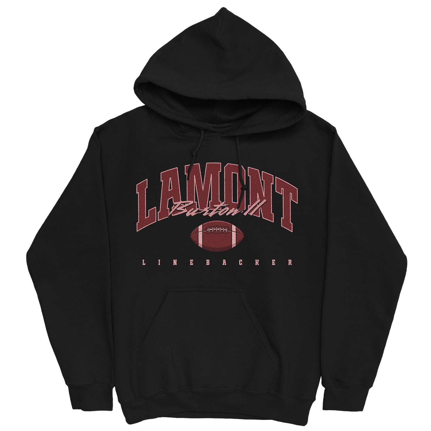 LAMONT BURTON II RETRO BLACK HOODIE