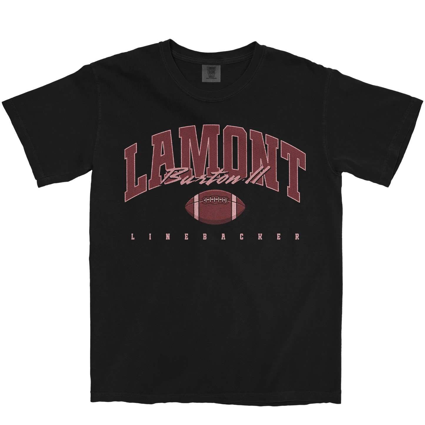 LAMONT BURTON II RETRO BLACK TEE