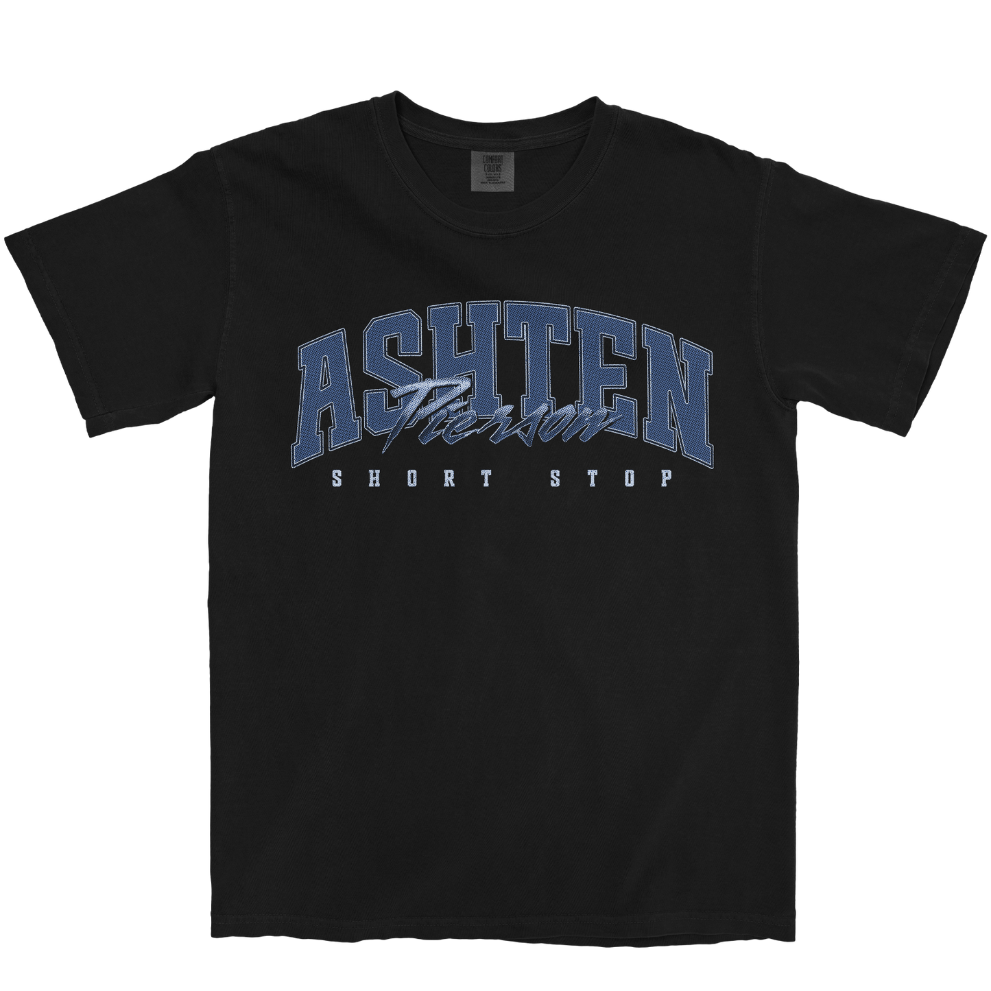 ASHTEN PIERSON RETRO BLACK TEE