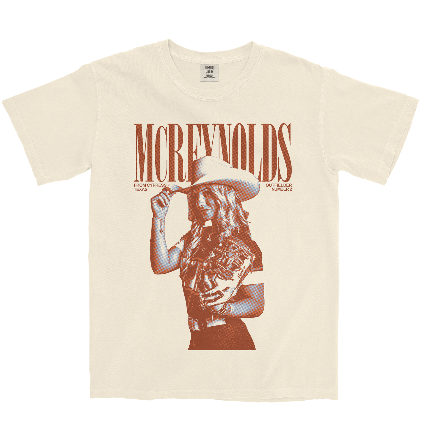 SYDNEY MCREYNOLDS VINTAGE IVORY TEE