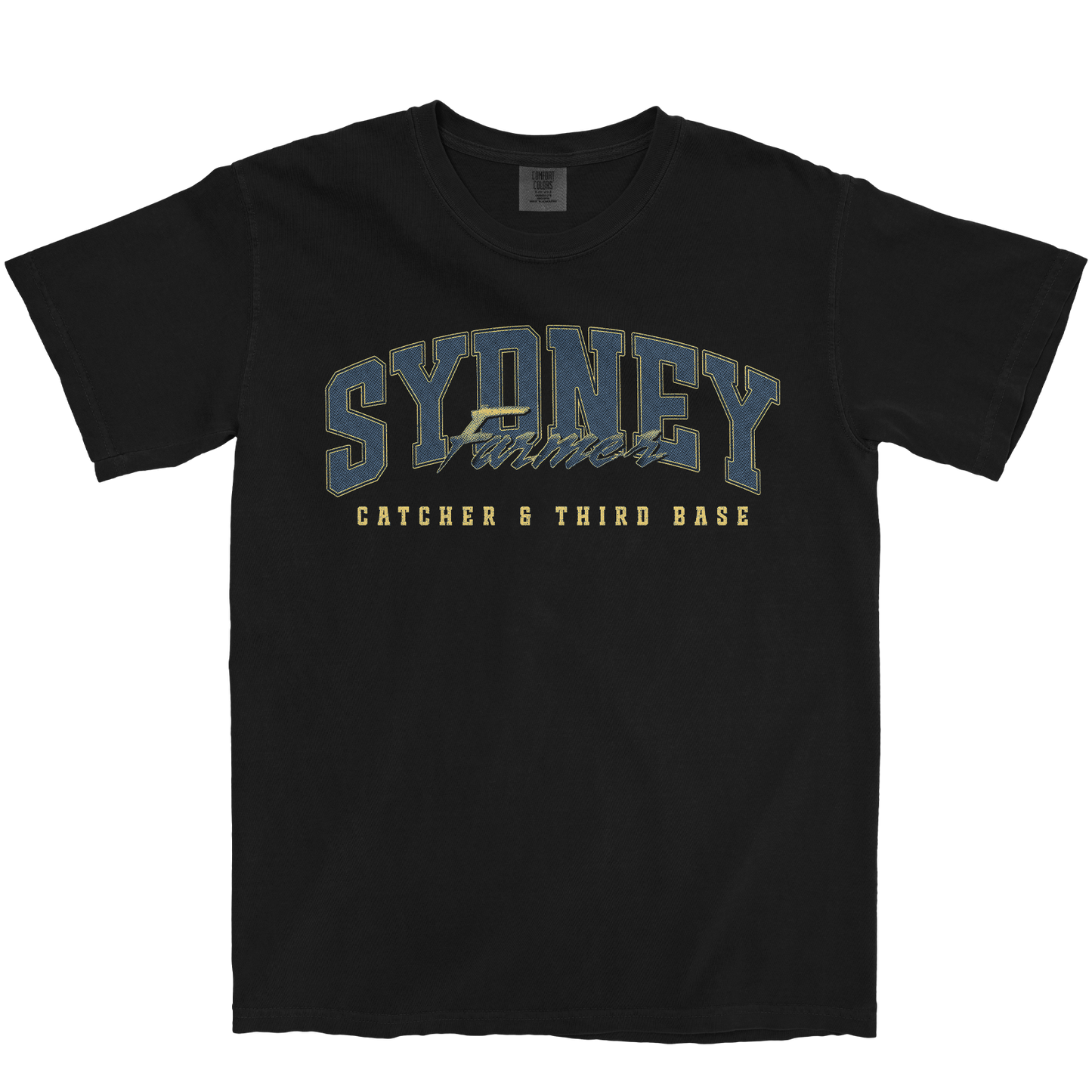 SYDNEY FARMER RETRO BLACK TEE