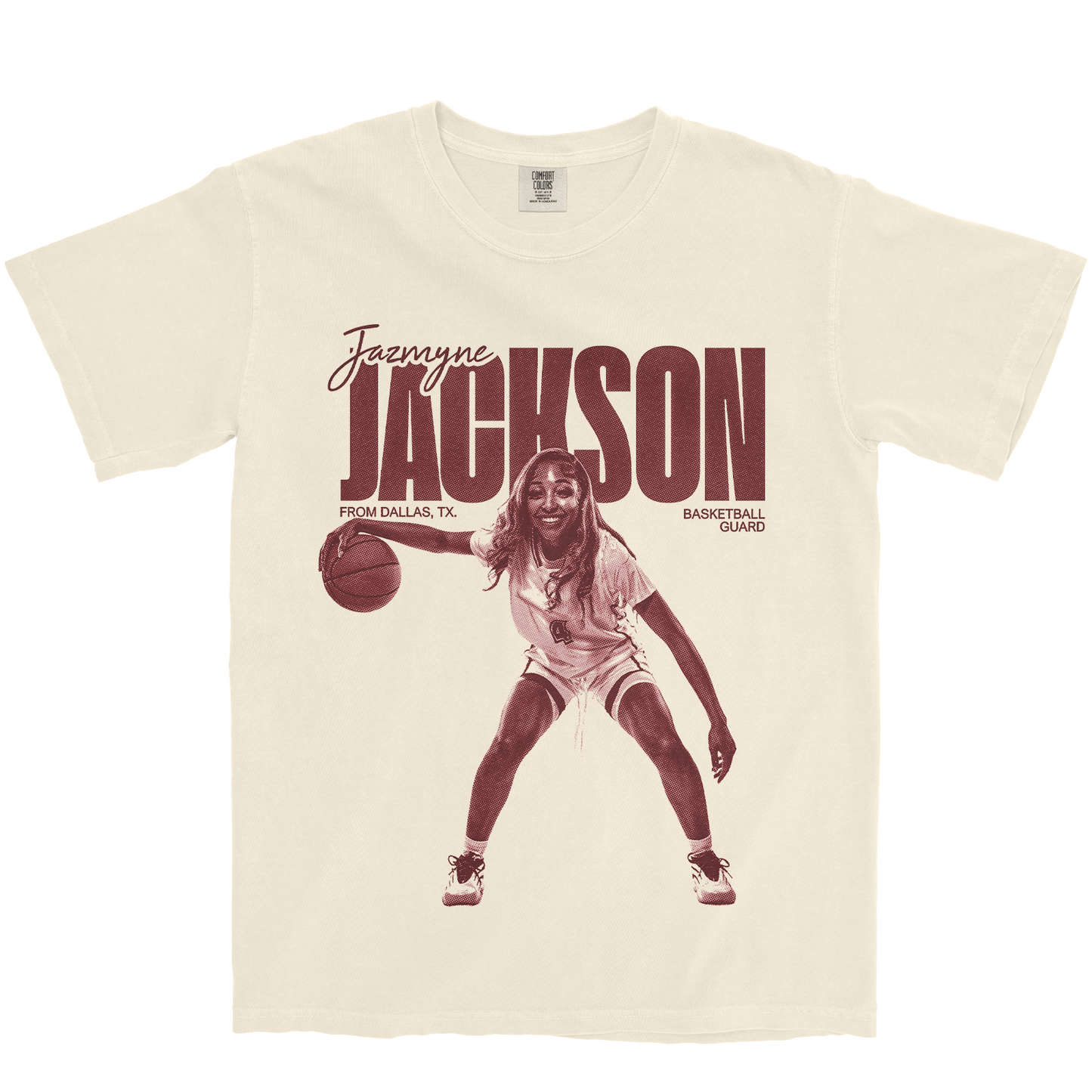 JAZMYNE JACKSON VINTAGE IVORY TEE