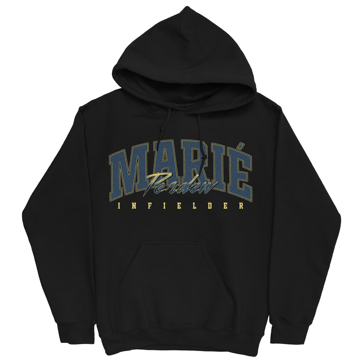 MARIÉ PERDEW RETRO BLACK HOODIE