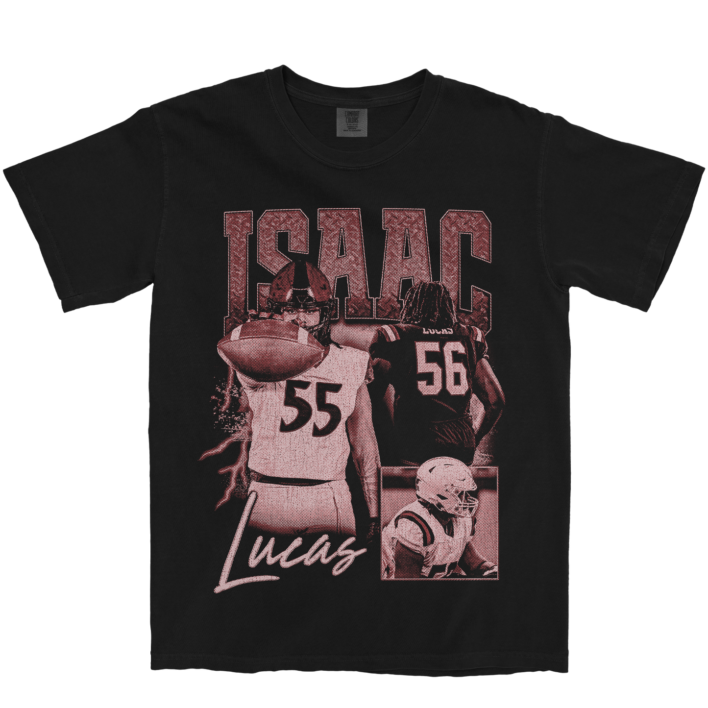 ISAAC LUCAS GRAPHIC BLACK TEE