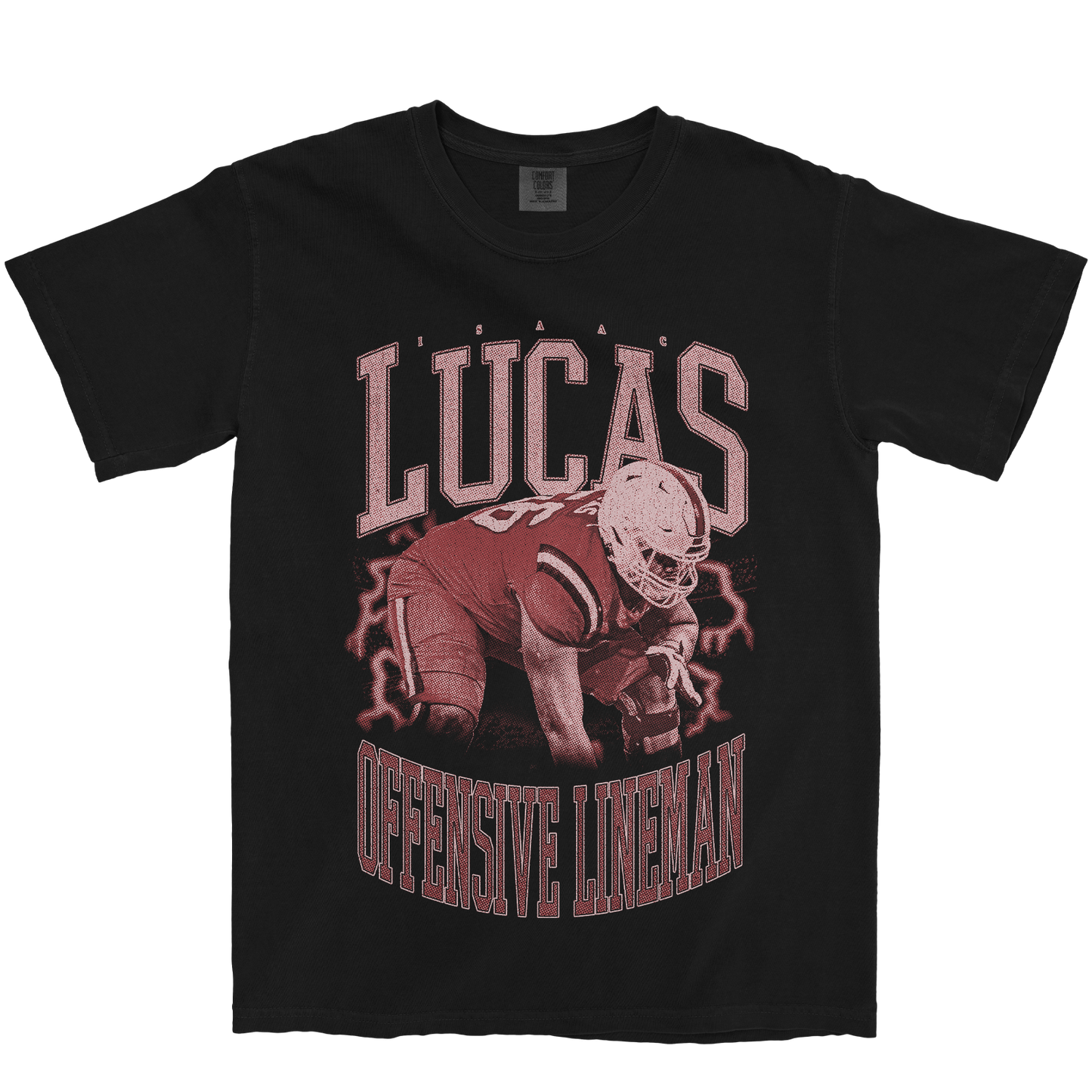 ISAAC LUCAS VINTAGE BLACK TEE