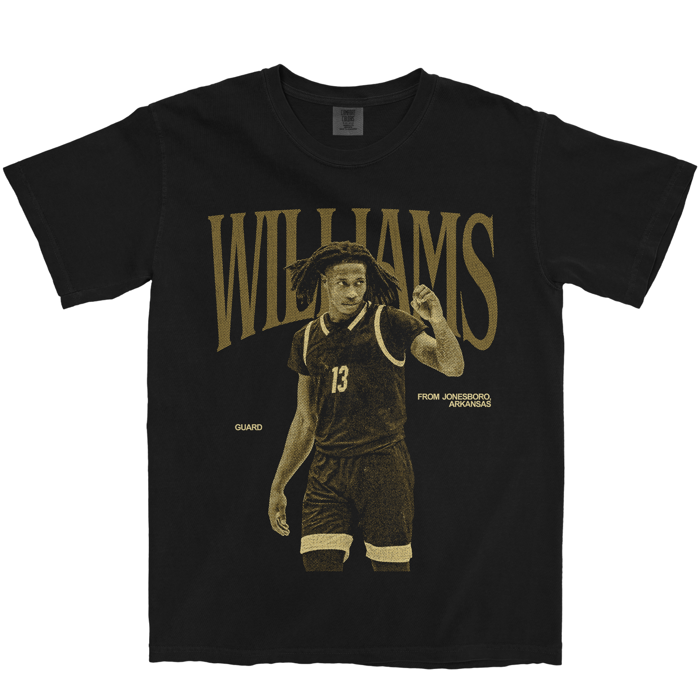 QUION WILLIAMS VINTAGE BLACK TEE