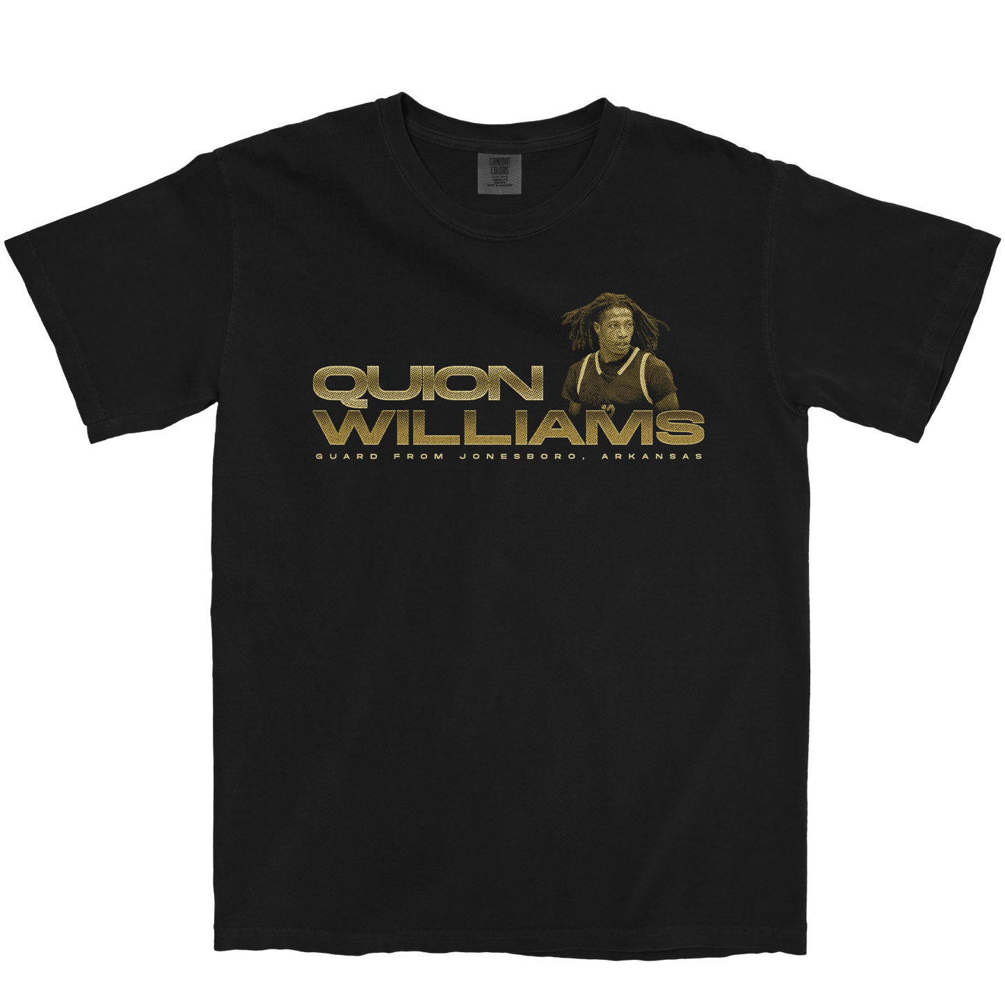 QUION WILLIAMS RETRO BLACK TEE