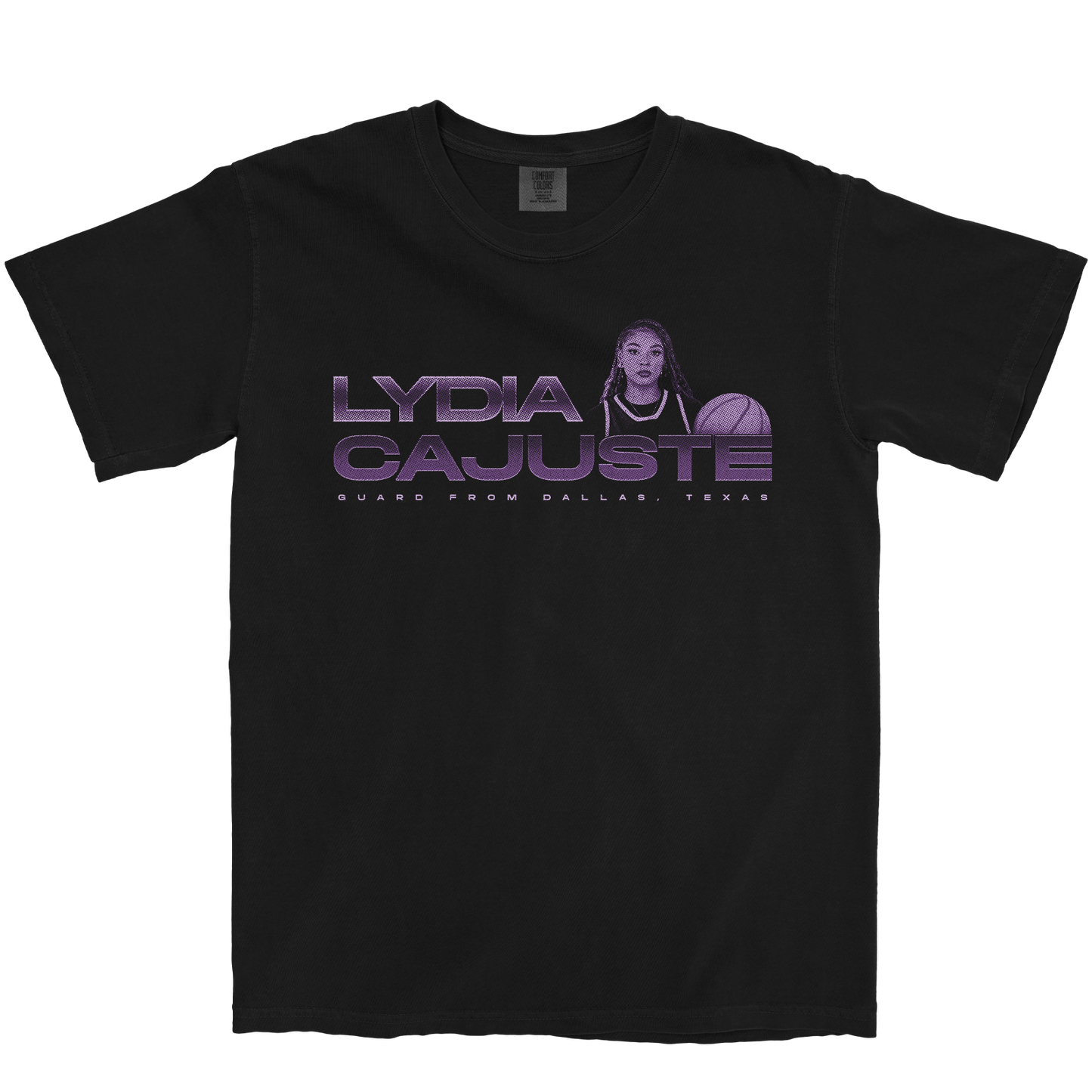 LYDIA CAJUSTE RETRO BLACK TEE