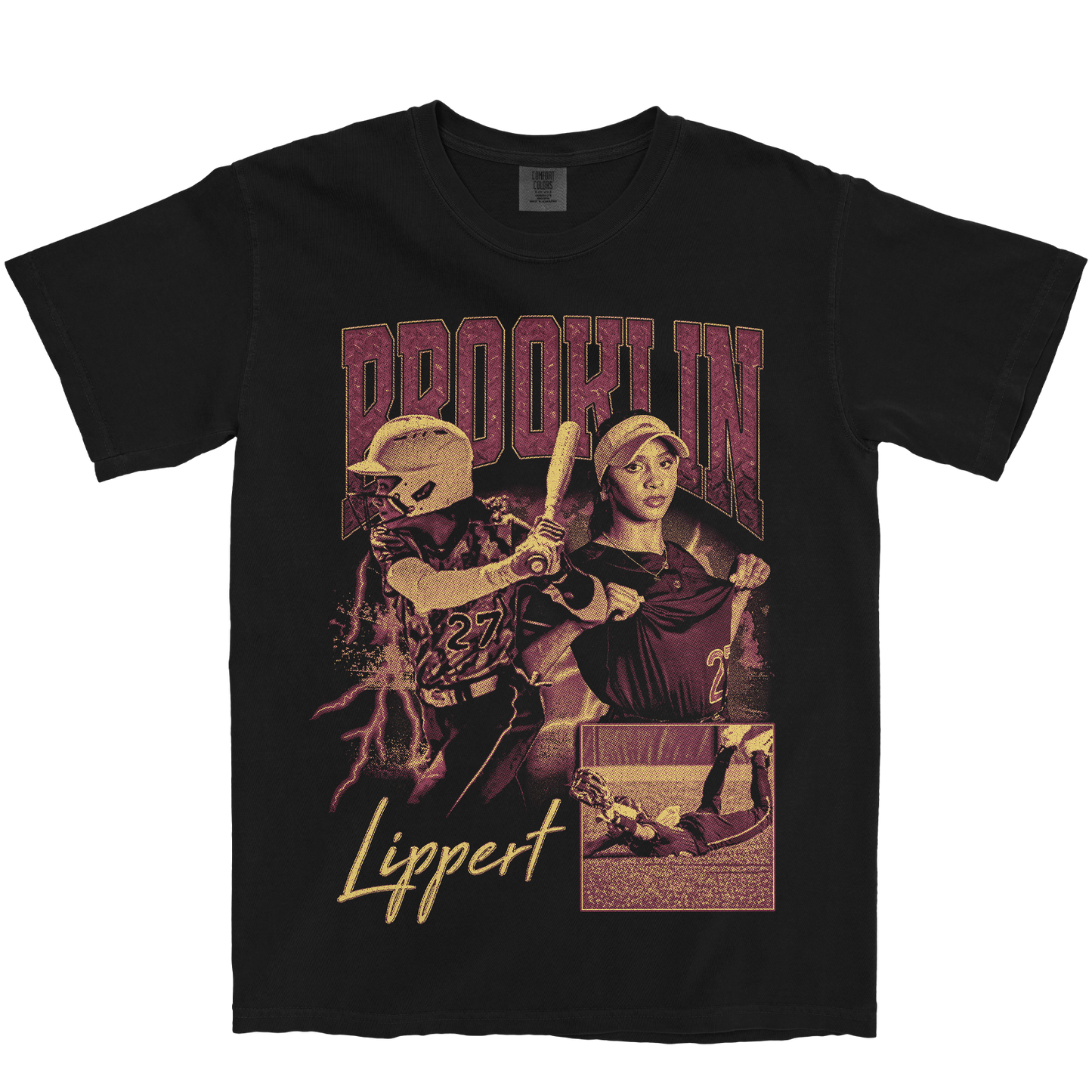 BROOKLIN LIPPERT GRAPHIC BLACK TEE