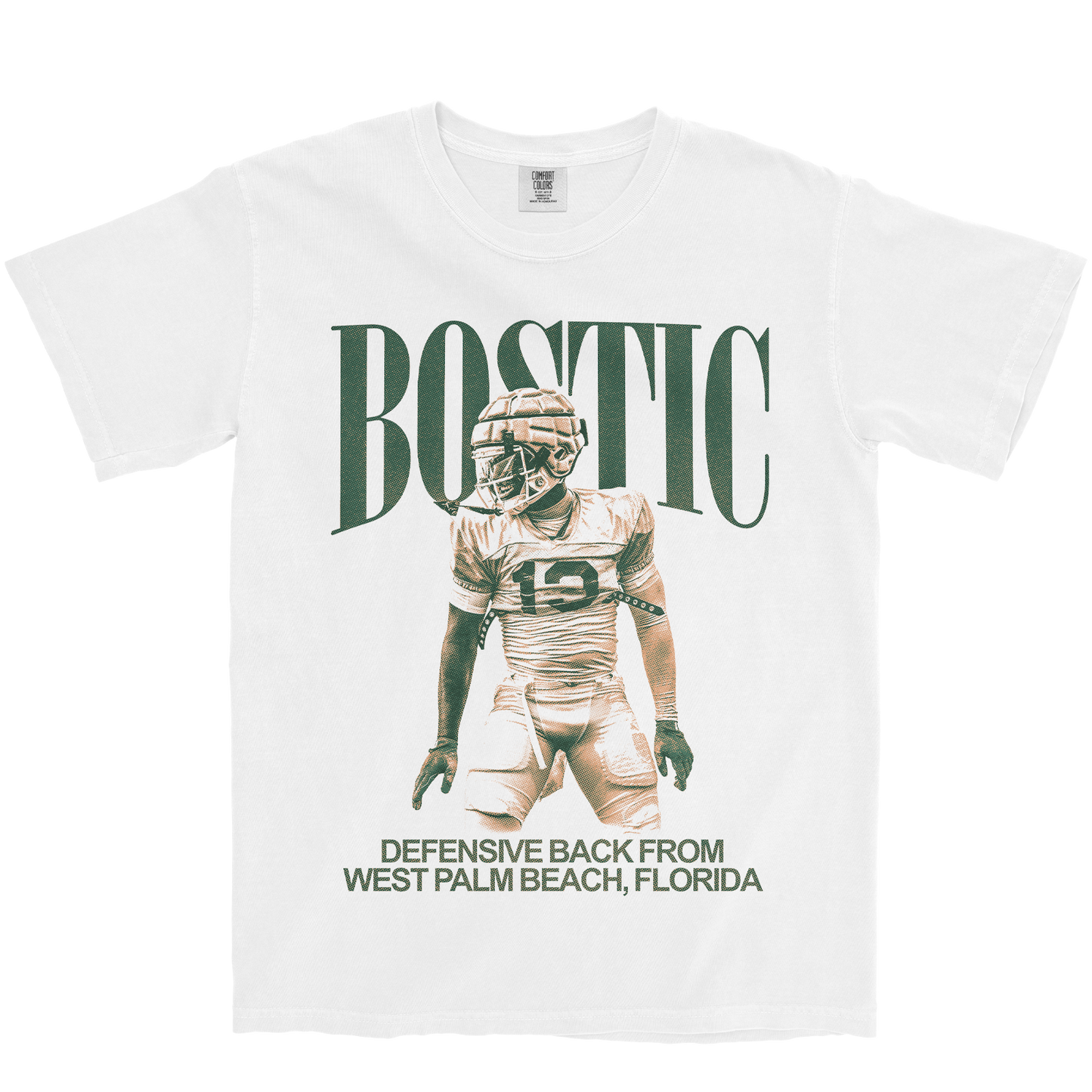 JUSTIN BOSTIC VINTAGE WHITE TEE