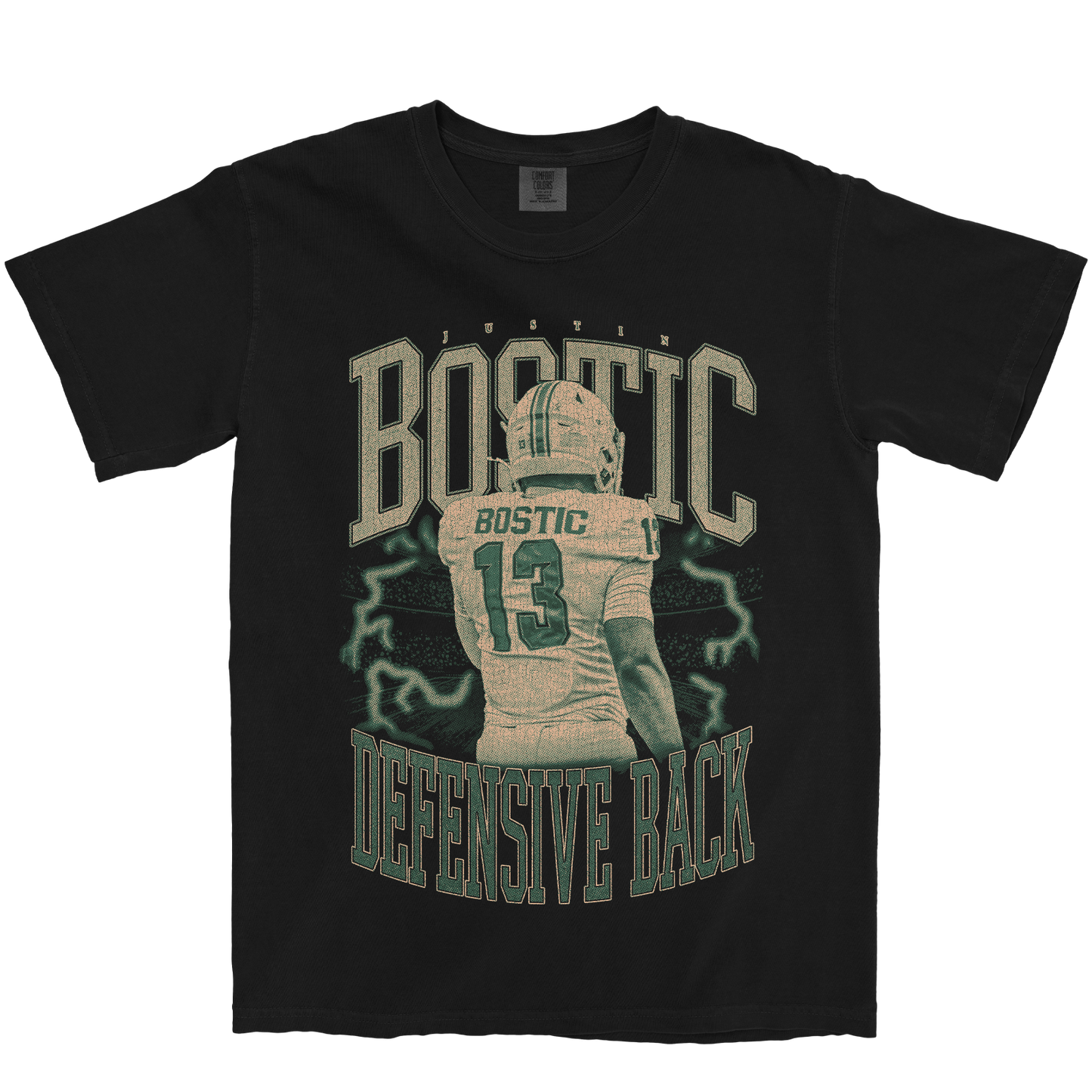 JUSTIN BOSTIC VINTAGE BLACK TEE