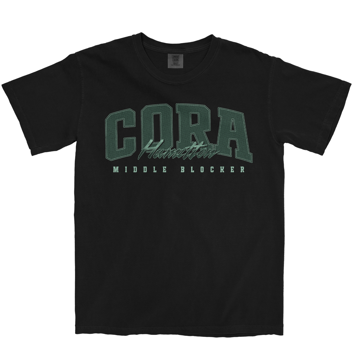 CORA HAMILTON RETRO BLACK TEE