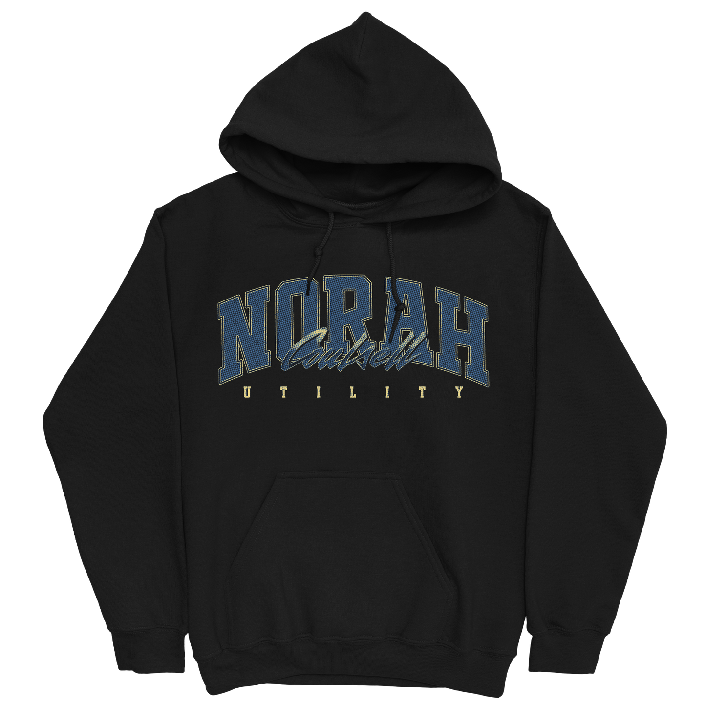 NORAH COULSELL RETRO BLACK HOODIE
