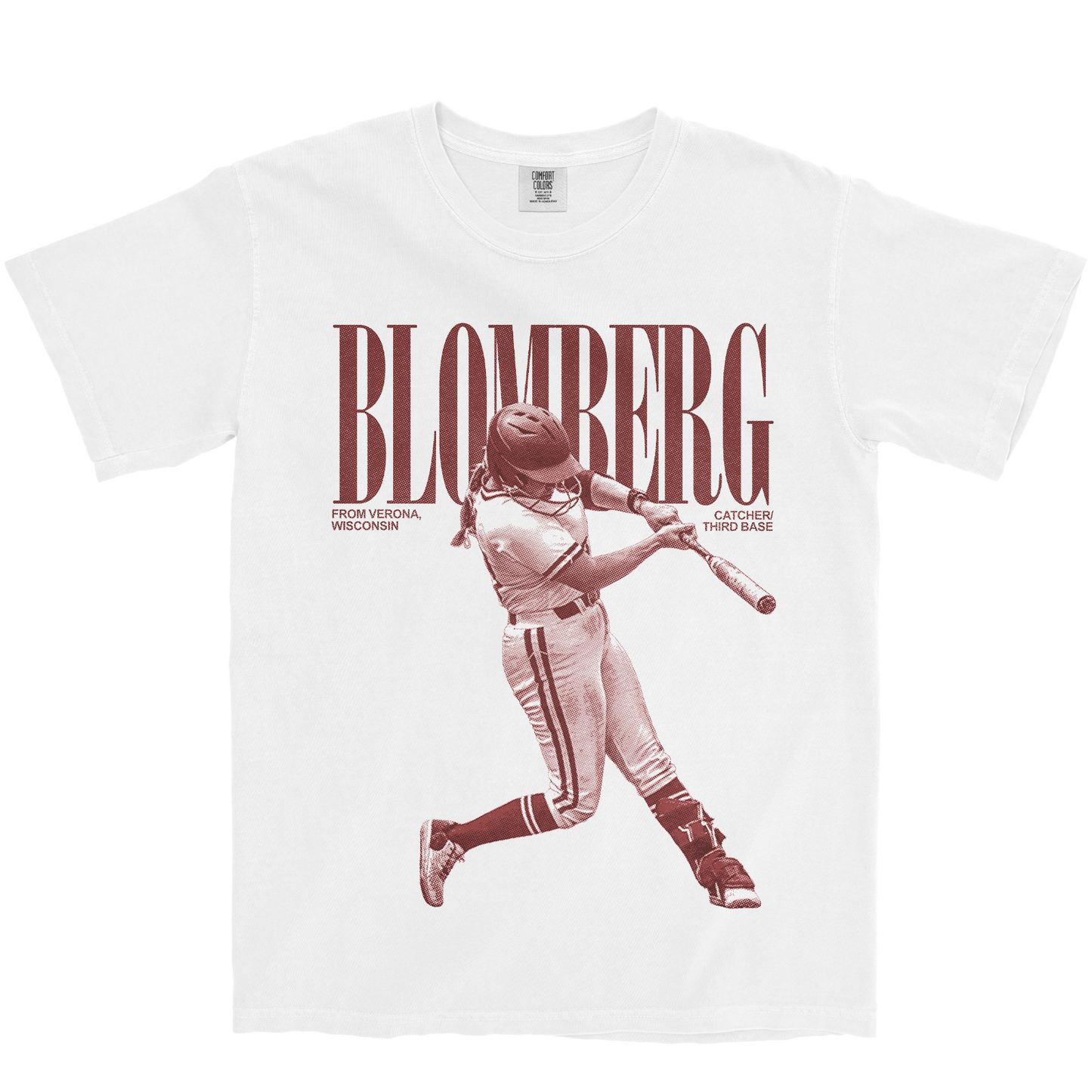 HILARY BLOMBERG VINTAGE WHITE TEE