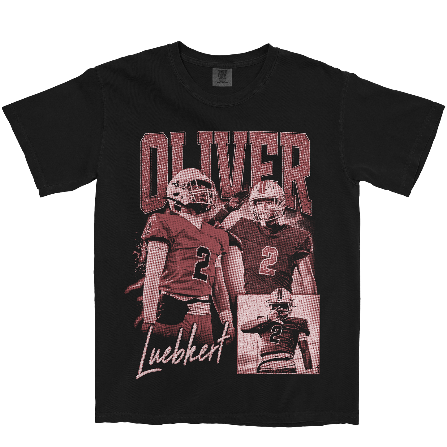 OLIVER LUEBKERT GRAPHIC BLACK TEE