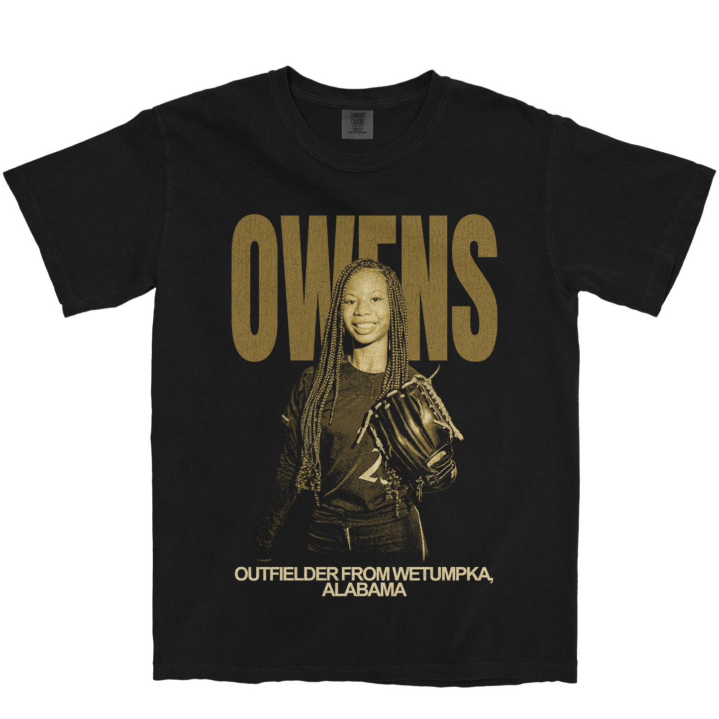 MCKENZIE OWENS VINTAGE BLACK TEE