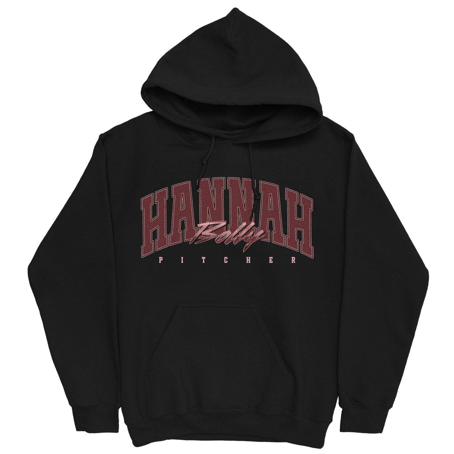 HANNAH BOLLY RETRO BLACK HOODIE